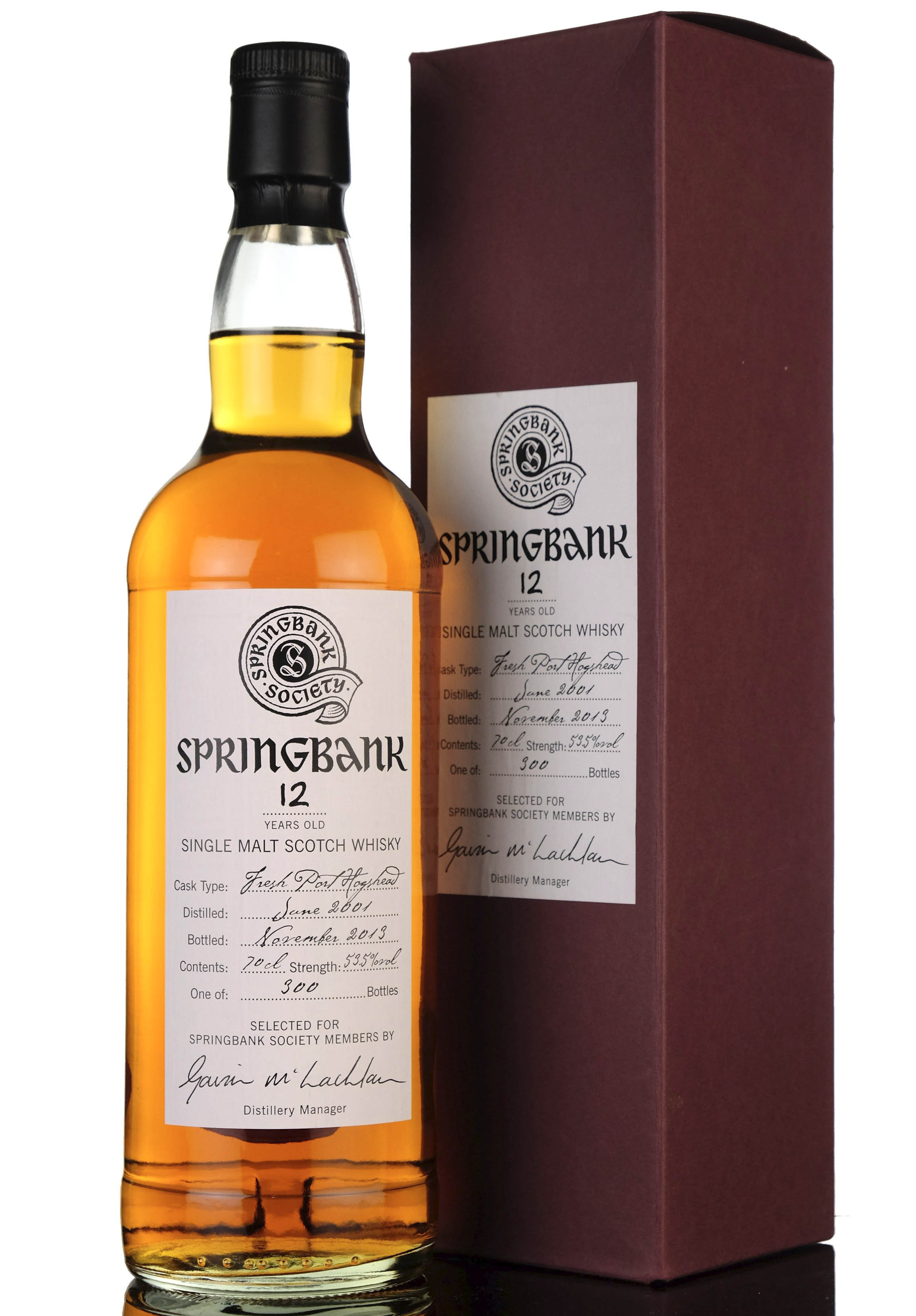 Springbank 2001 - 2013 Society Bottling