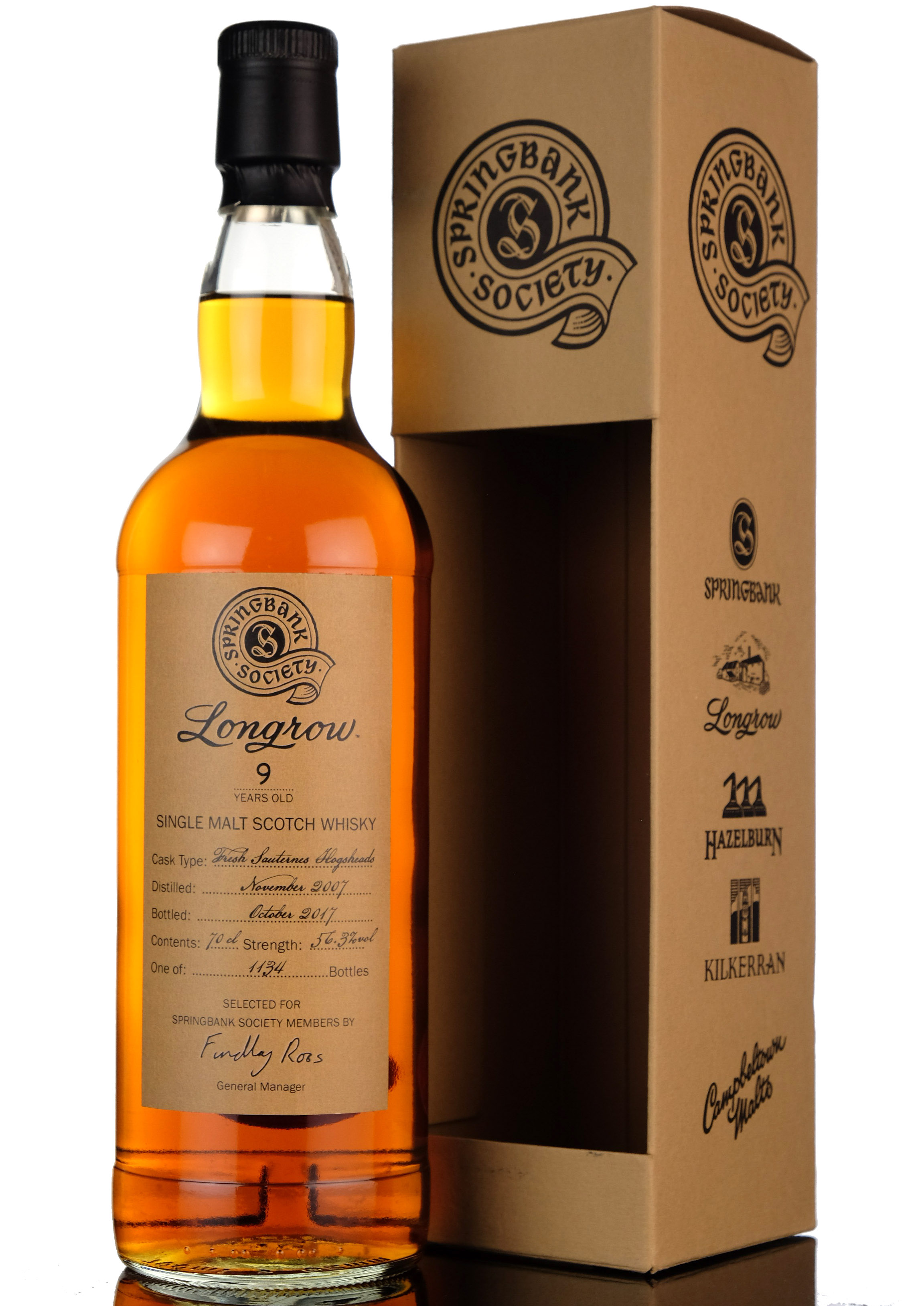 Longrow 20072017  9 Year Old  Society Bottling