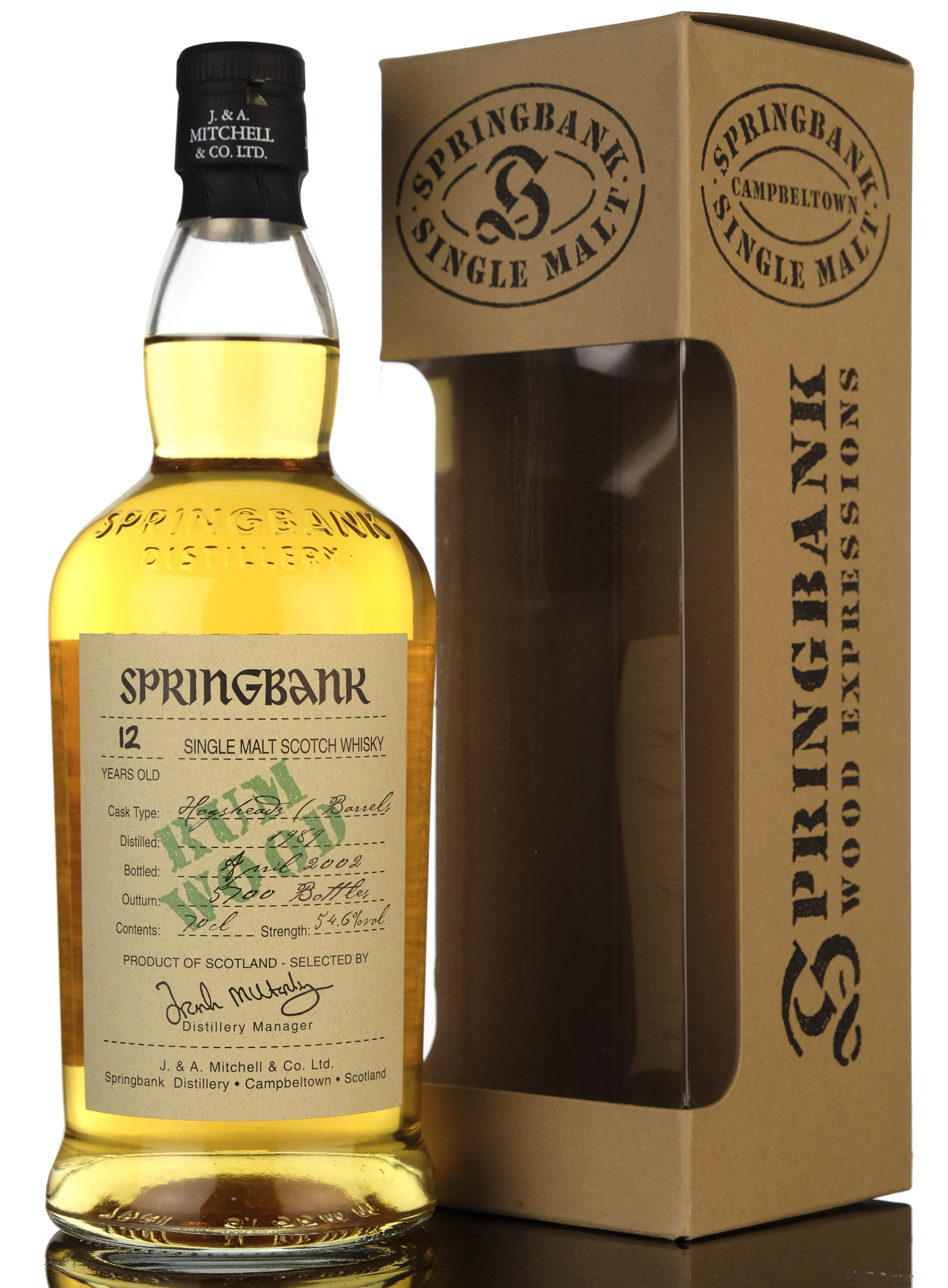 Springbank 1989-2002 - 12 Year Old - Rum Wood