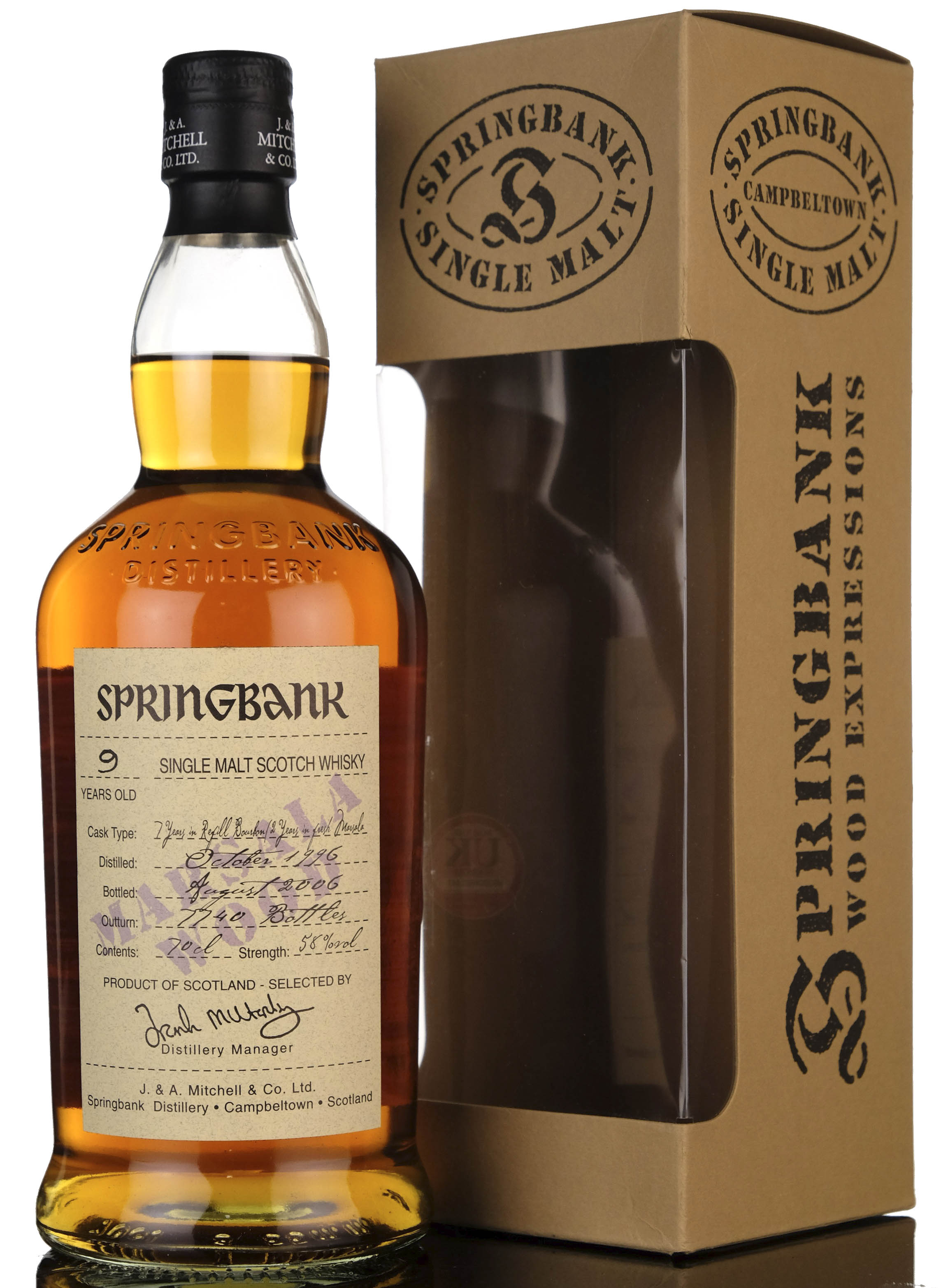 Springbank 1996-2006 - 9 Year Old - Marsala Wood