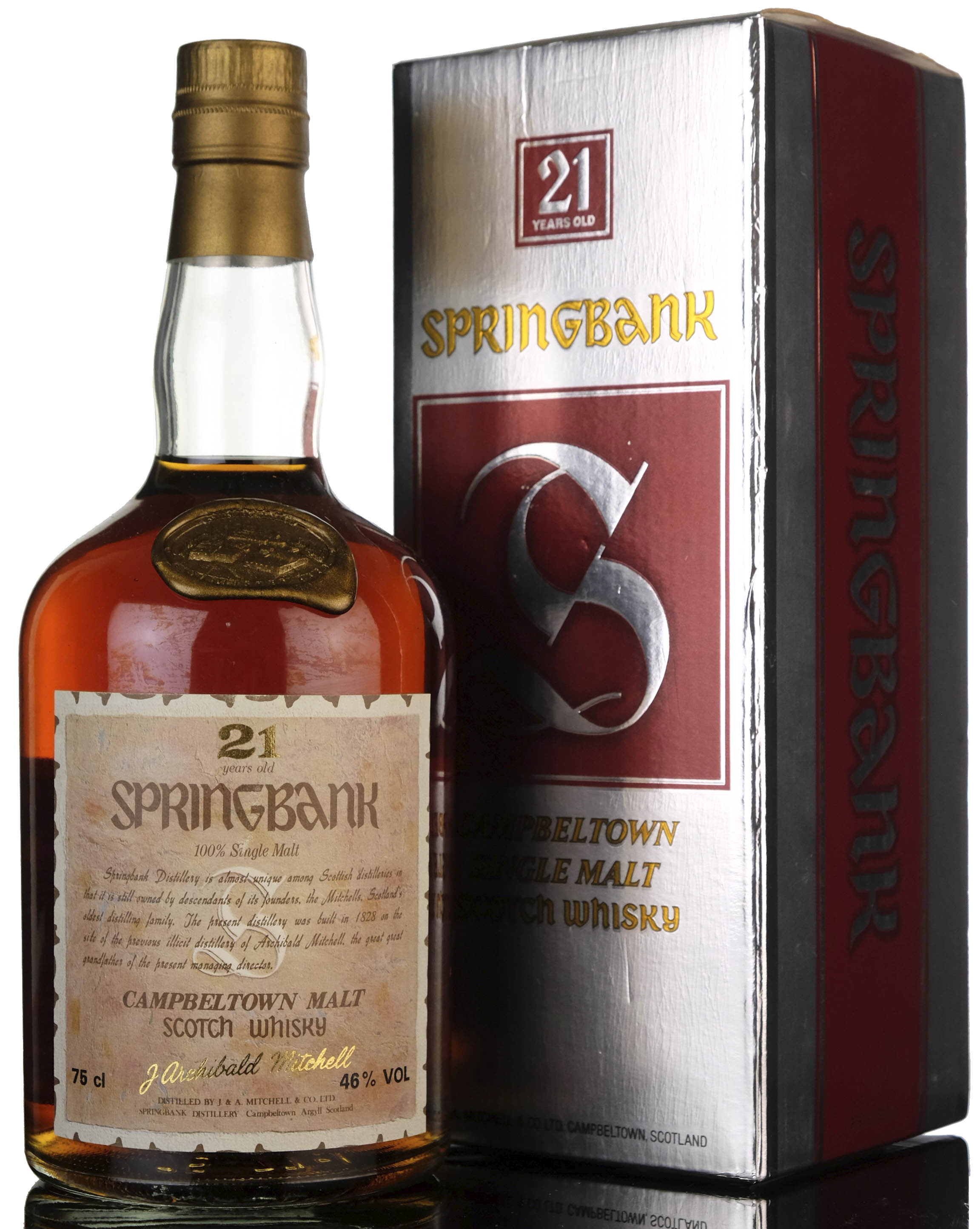 Springbank 21 Year Old - Circa 1990 - Archibald Mitchell Label