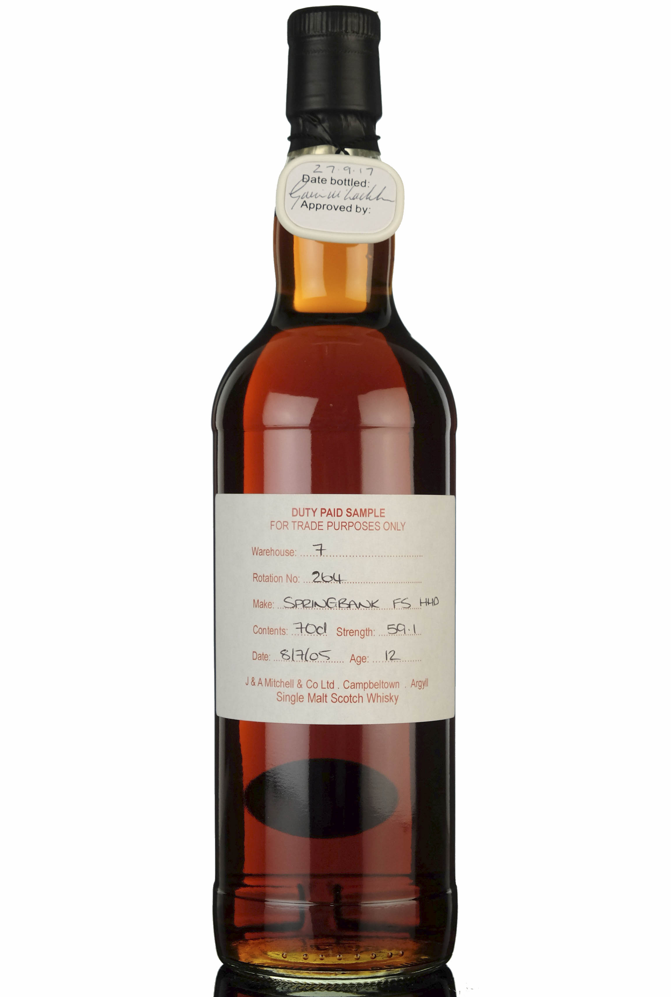 Springbank 2005-2017 - 12 Year Old - Duty Paid Sample