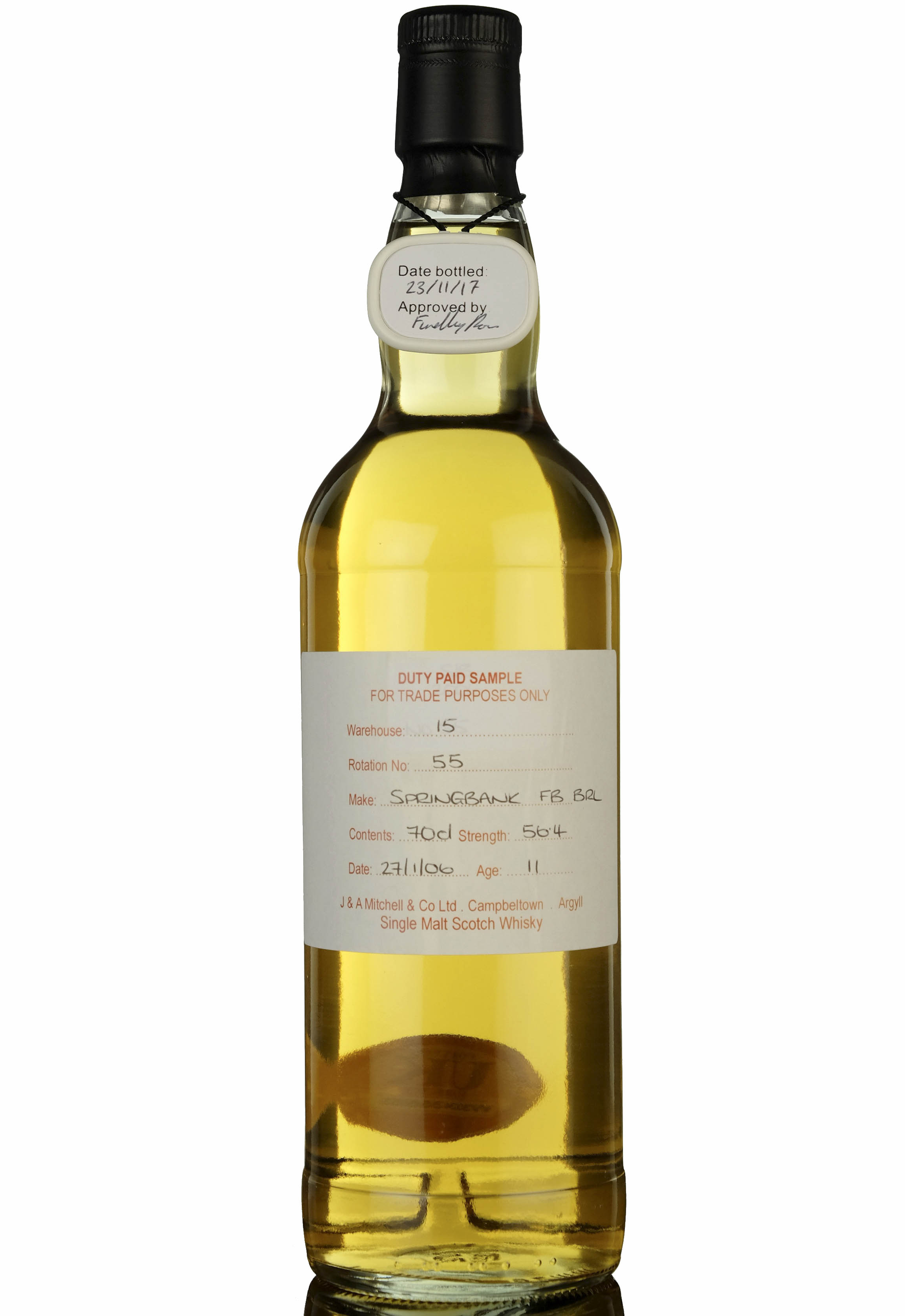 Springbank 2006 - 2017 11 Duty Paid Sample