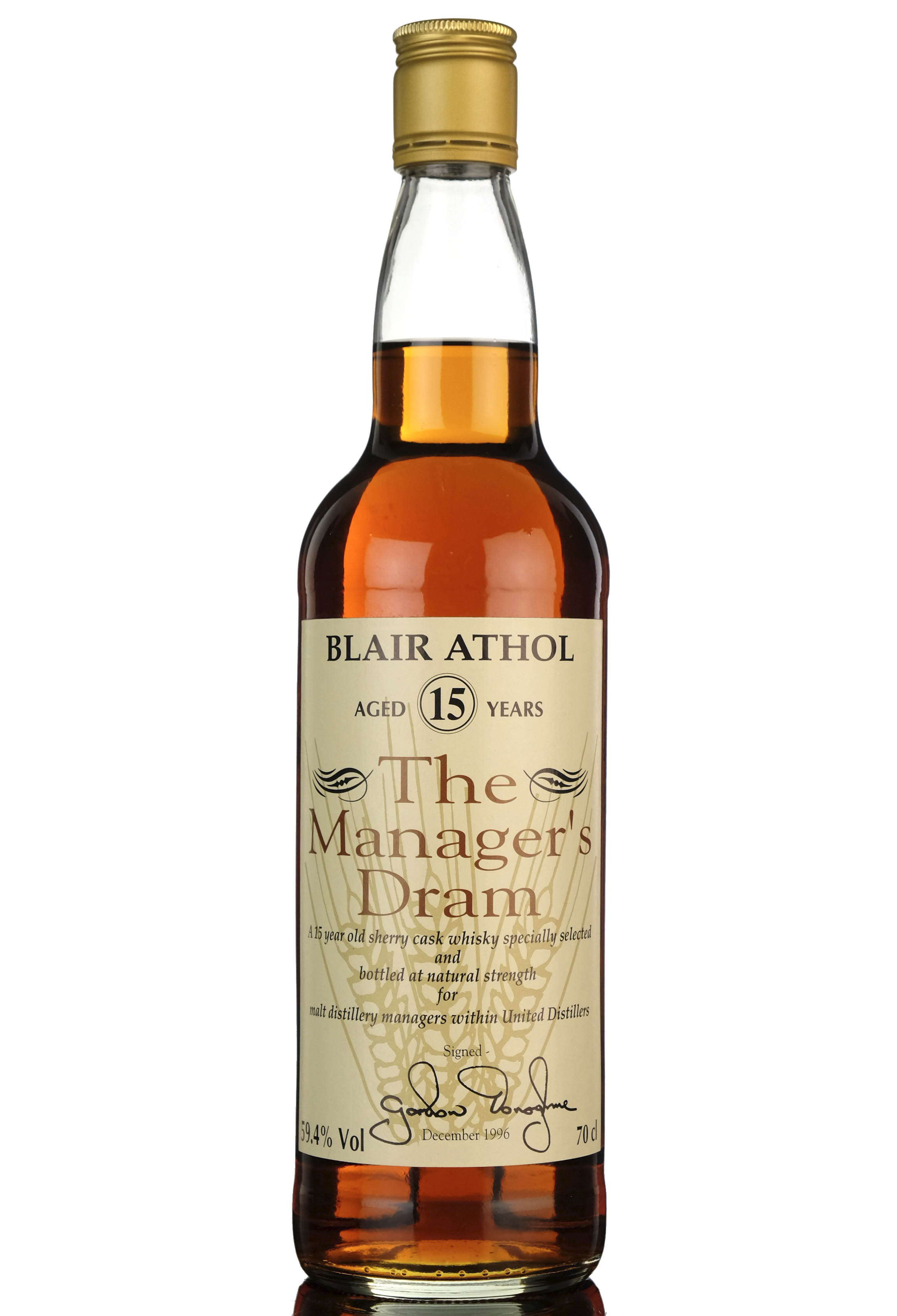 Blair Athol 15 Year Old - Managers Dram 1996