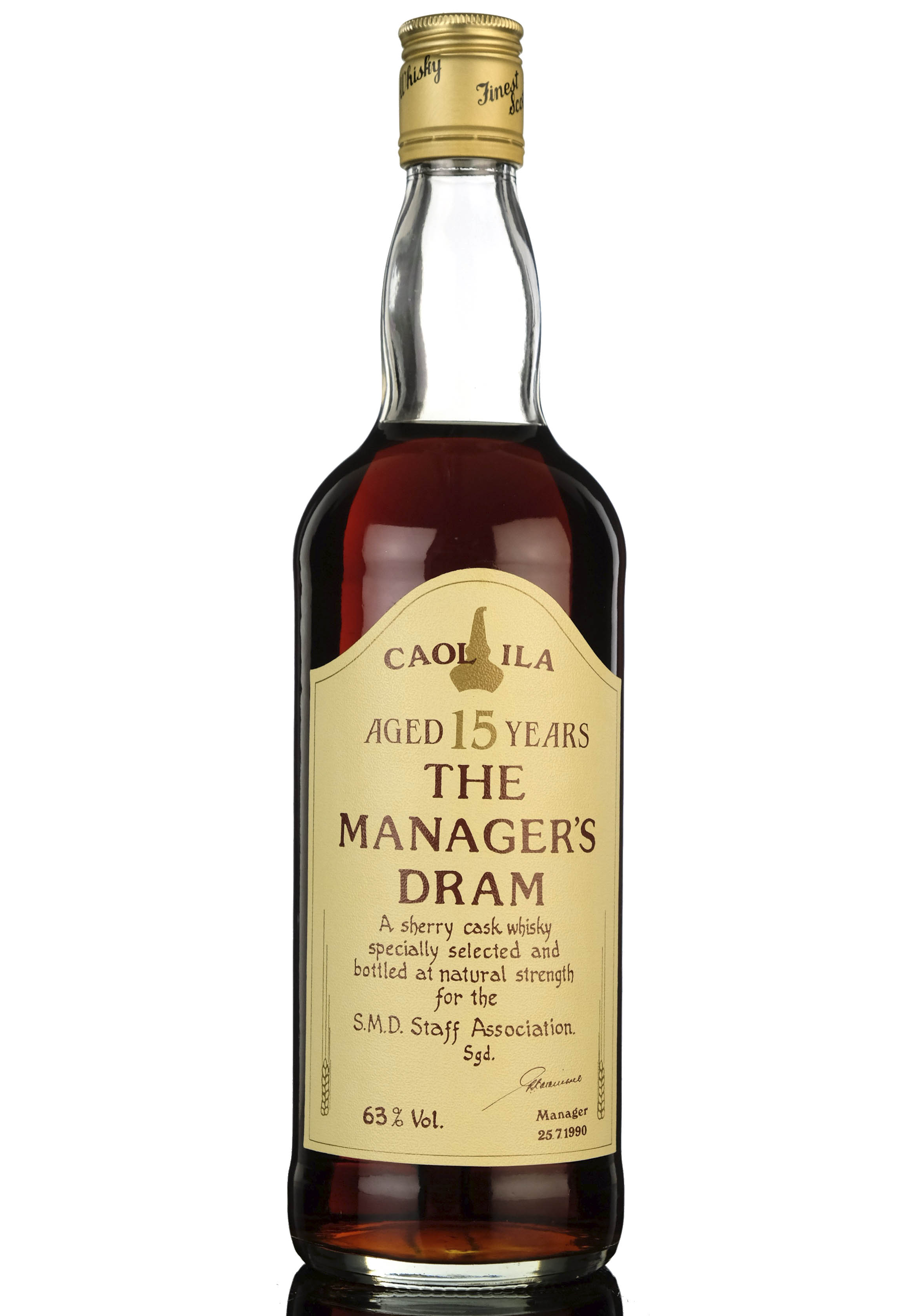 Caol Ila 15 Year Old - Managers Dram 1990