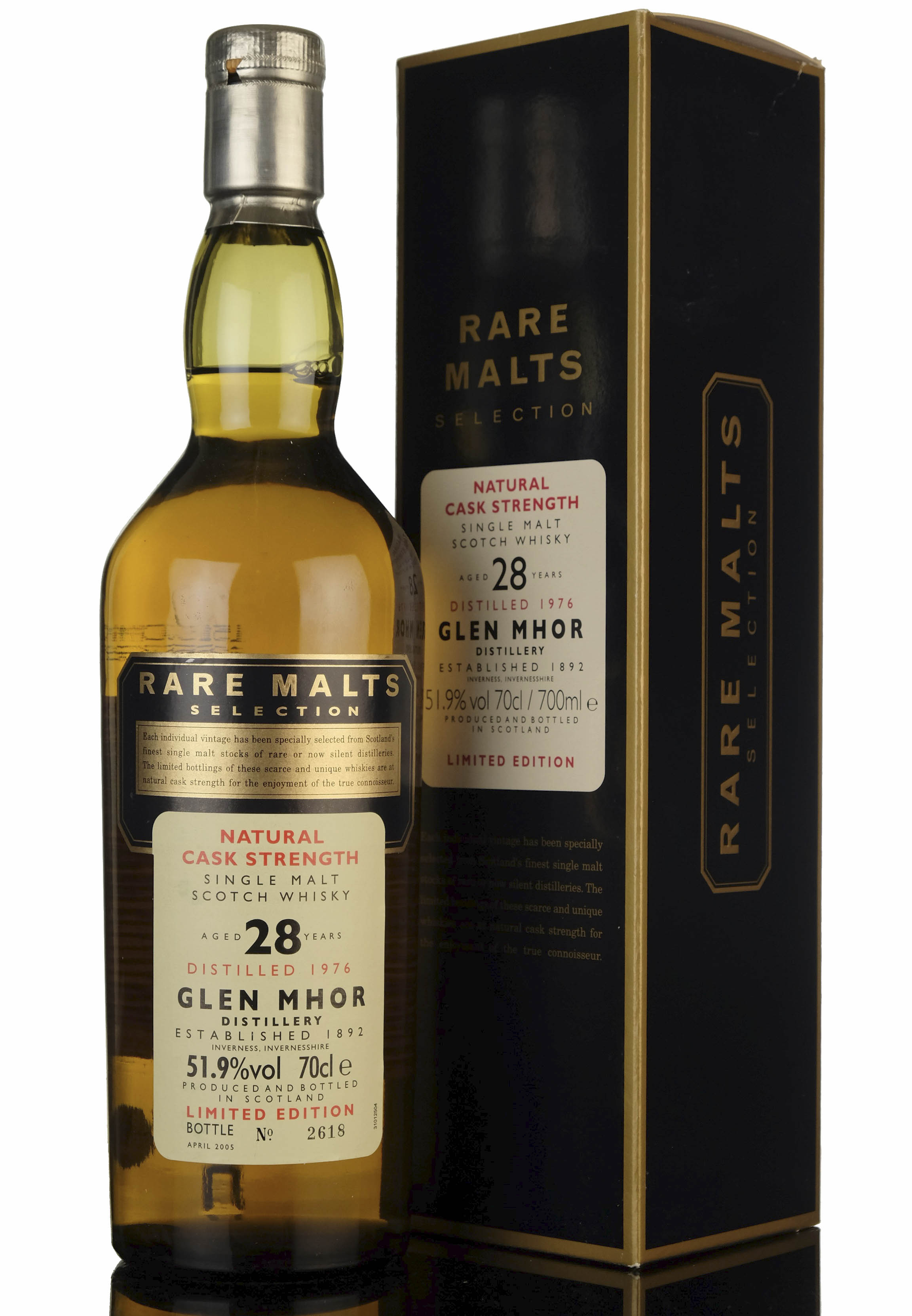 Glen Mhor 1976-2005 - 28 Year Old - Rare Malts 51.9%