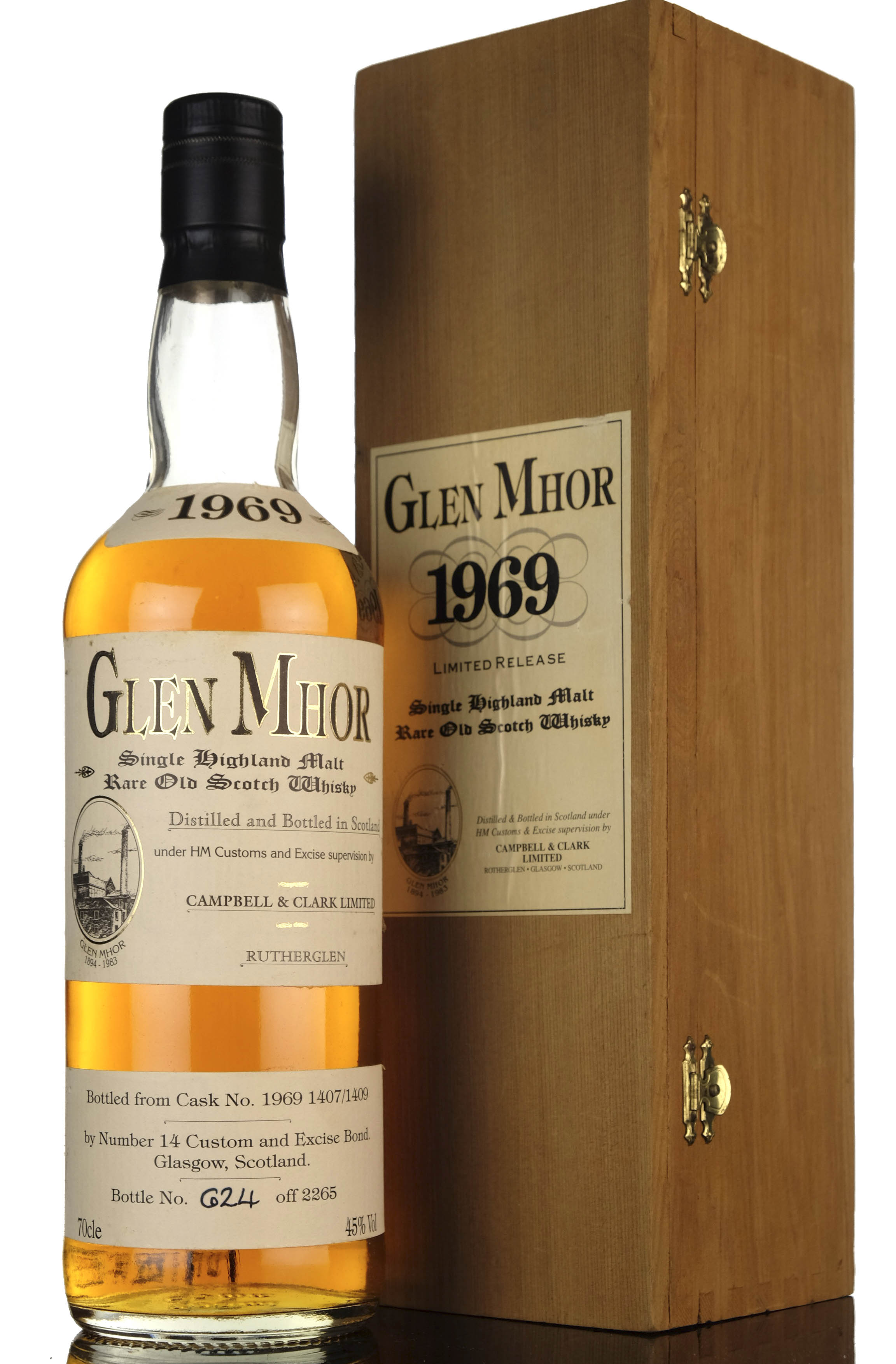Glen Mhor 1969 - Campbell & Clark - Casks 1407/1409