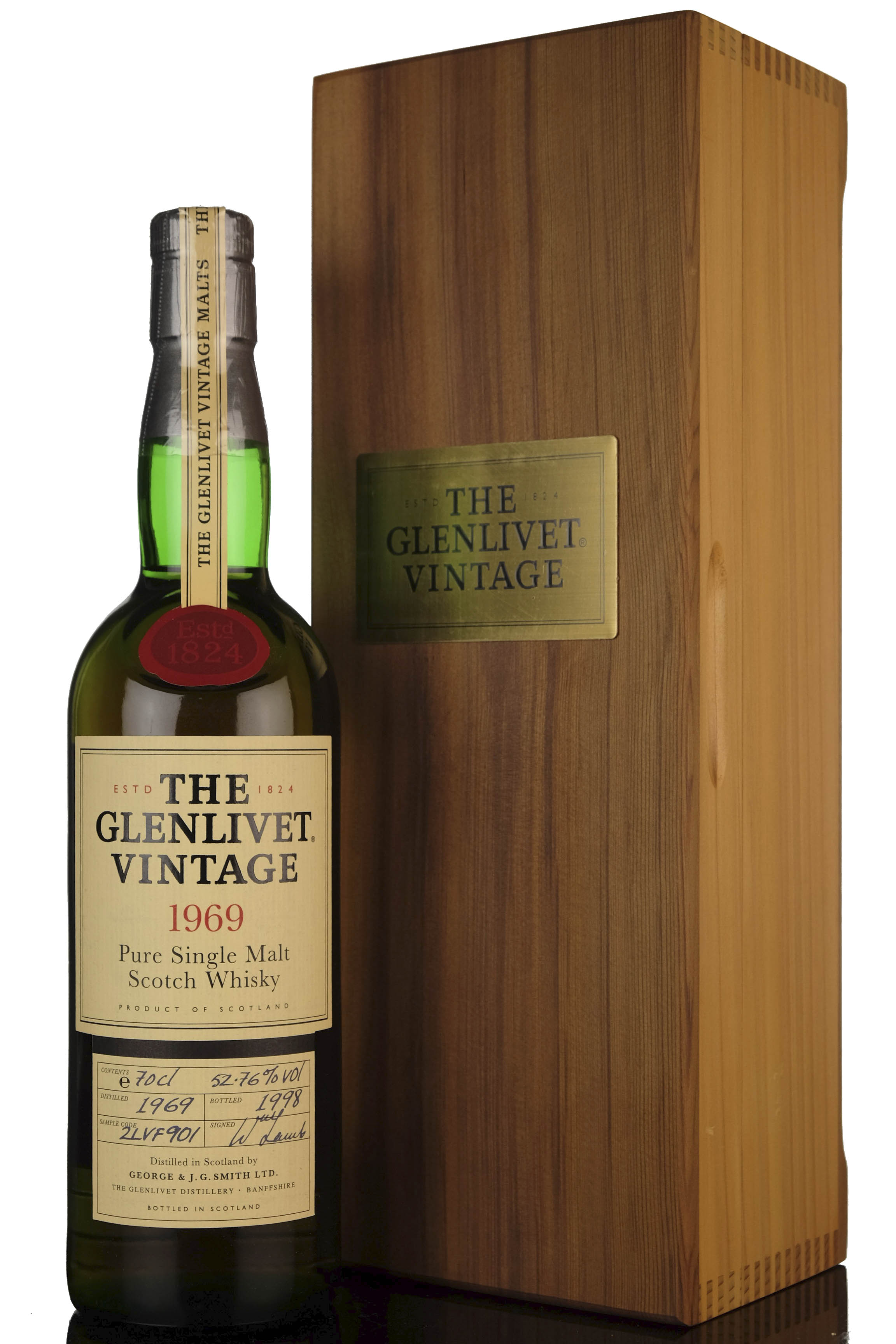 Glenlivet 1969-1998 - Sample Code 2LVF901