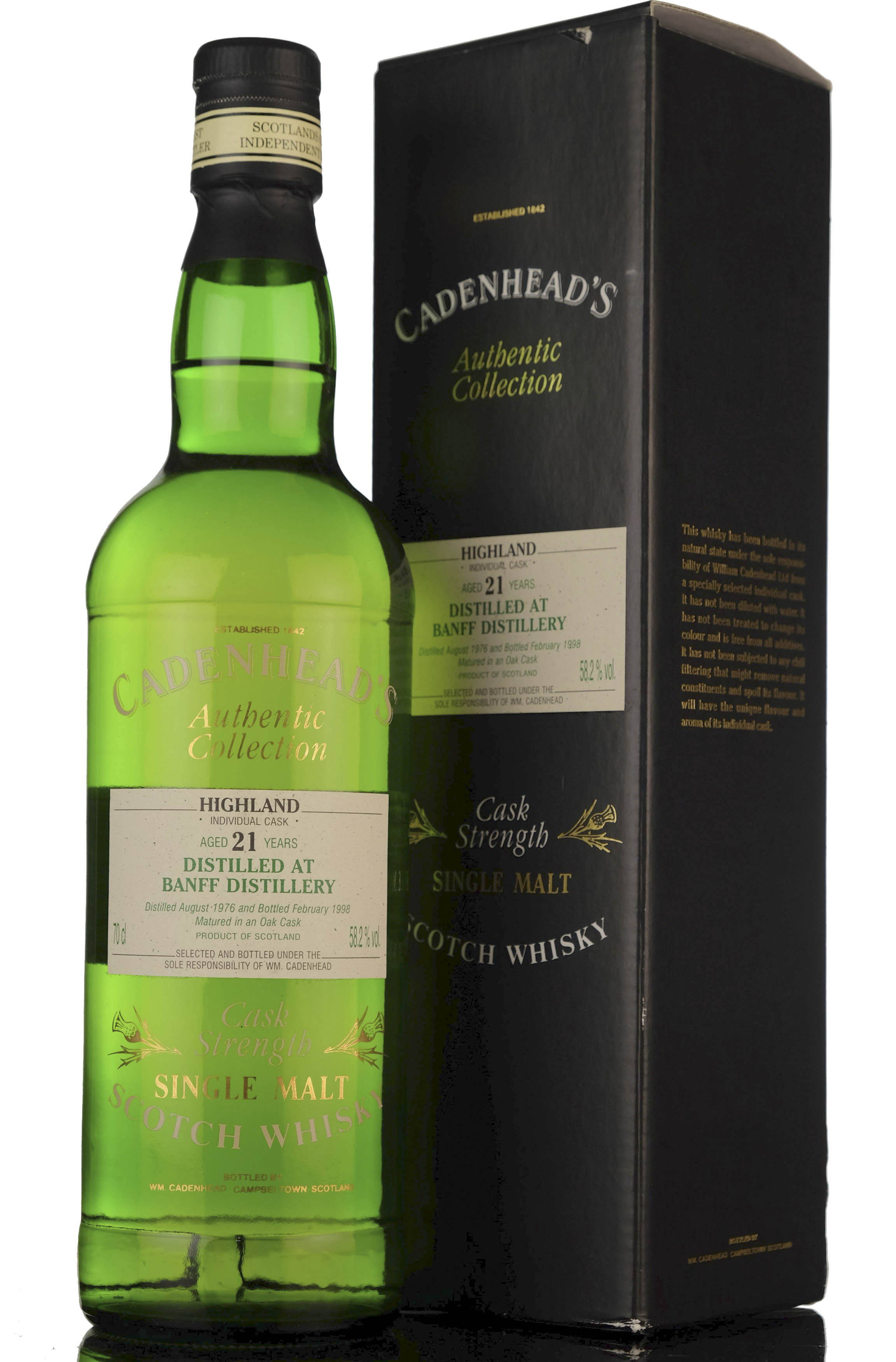 Banff 1976-1998 - 21 Year Old - Cadenheads Authentic Collection