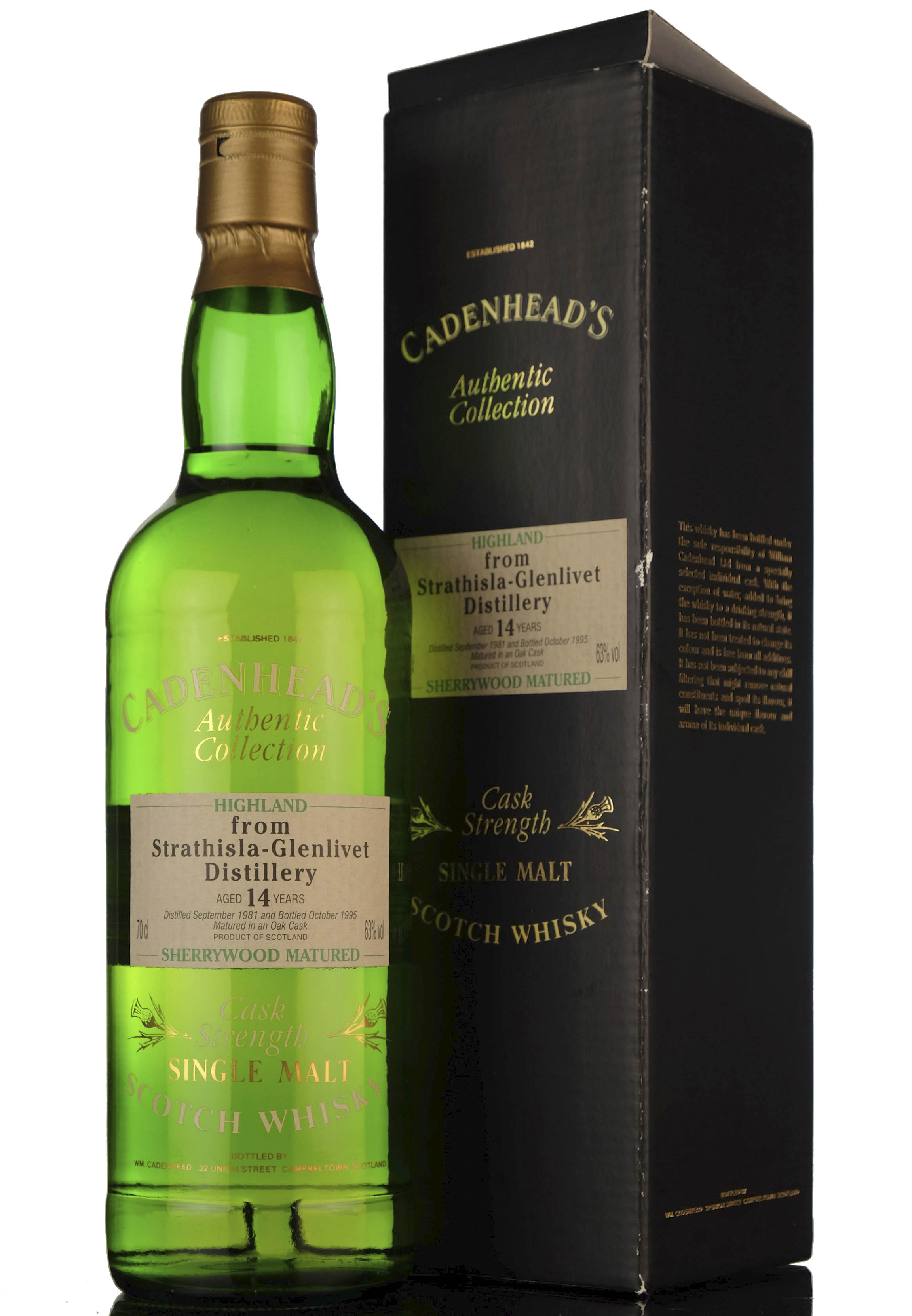 Strathisla Glenlivet 19811995 14 Year Old Cadenheads Authentic Collection