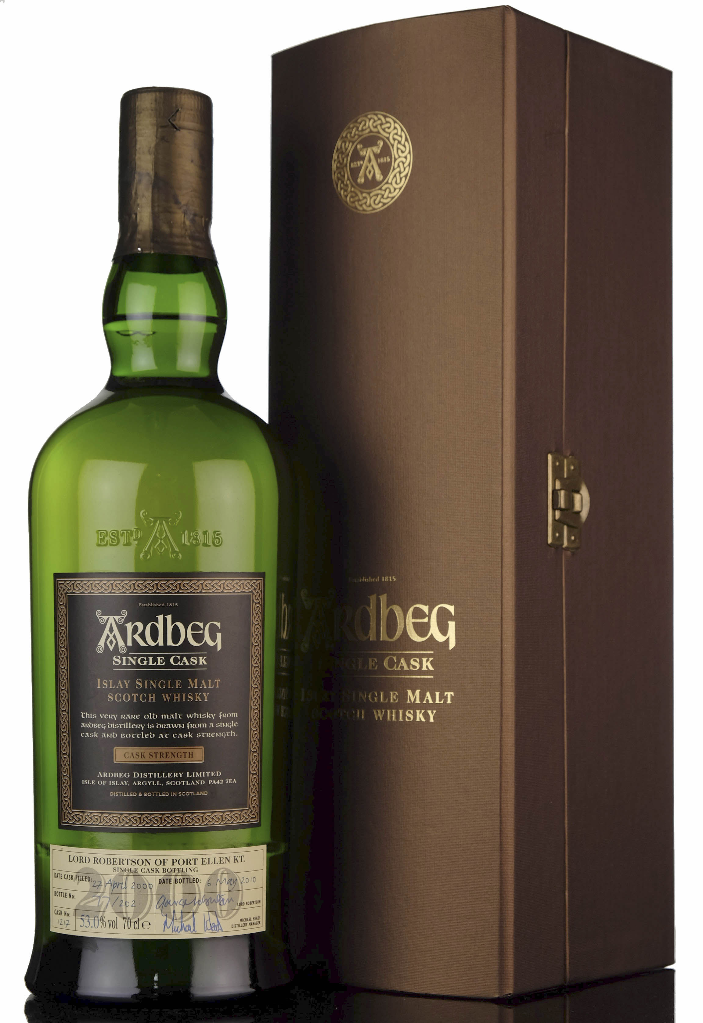 Ardbeg 2000-2010 - Lord Robertson - Single Cask 1217