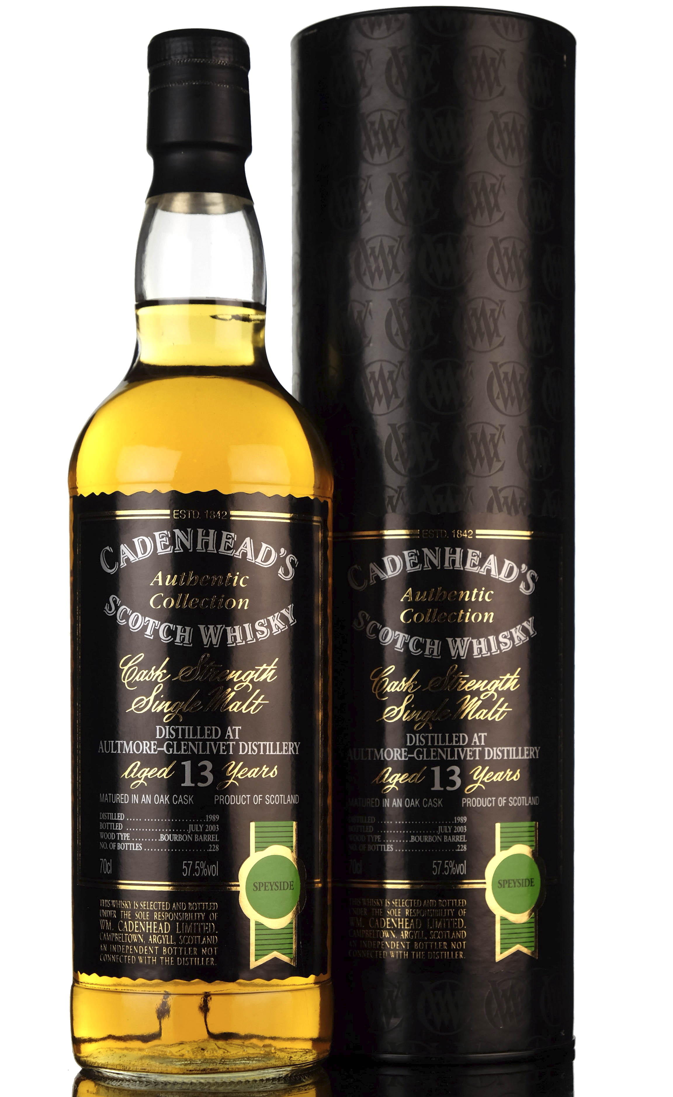 Aultmoreglenlivet 1989 - 2003 13 Cadenheads Authentic Collection
