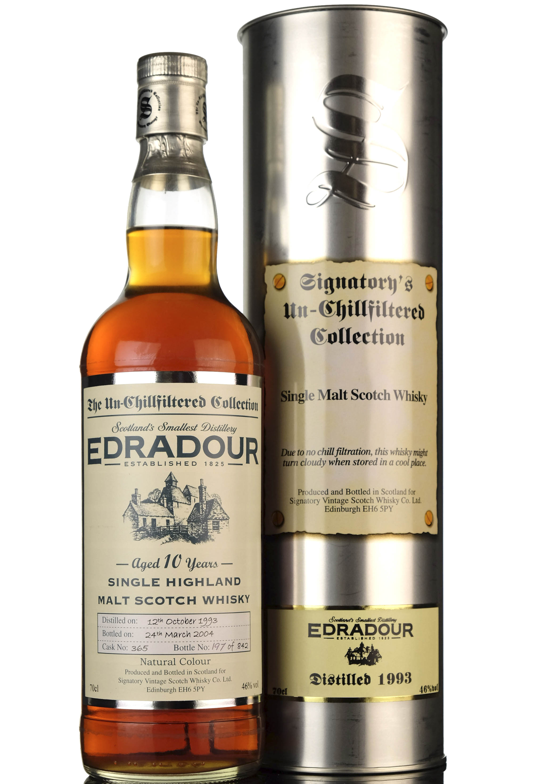 Edradour 1993-2004 - 10 Year Old - Signatory Vintage