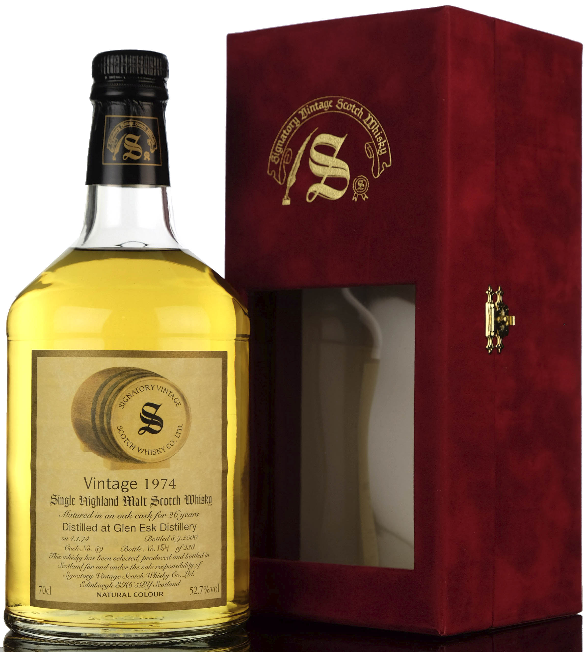 Glenesk 1974-2000 - 26 Year Old - Signatory Vintage