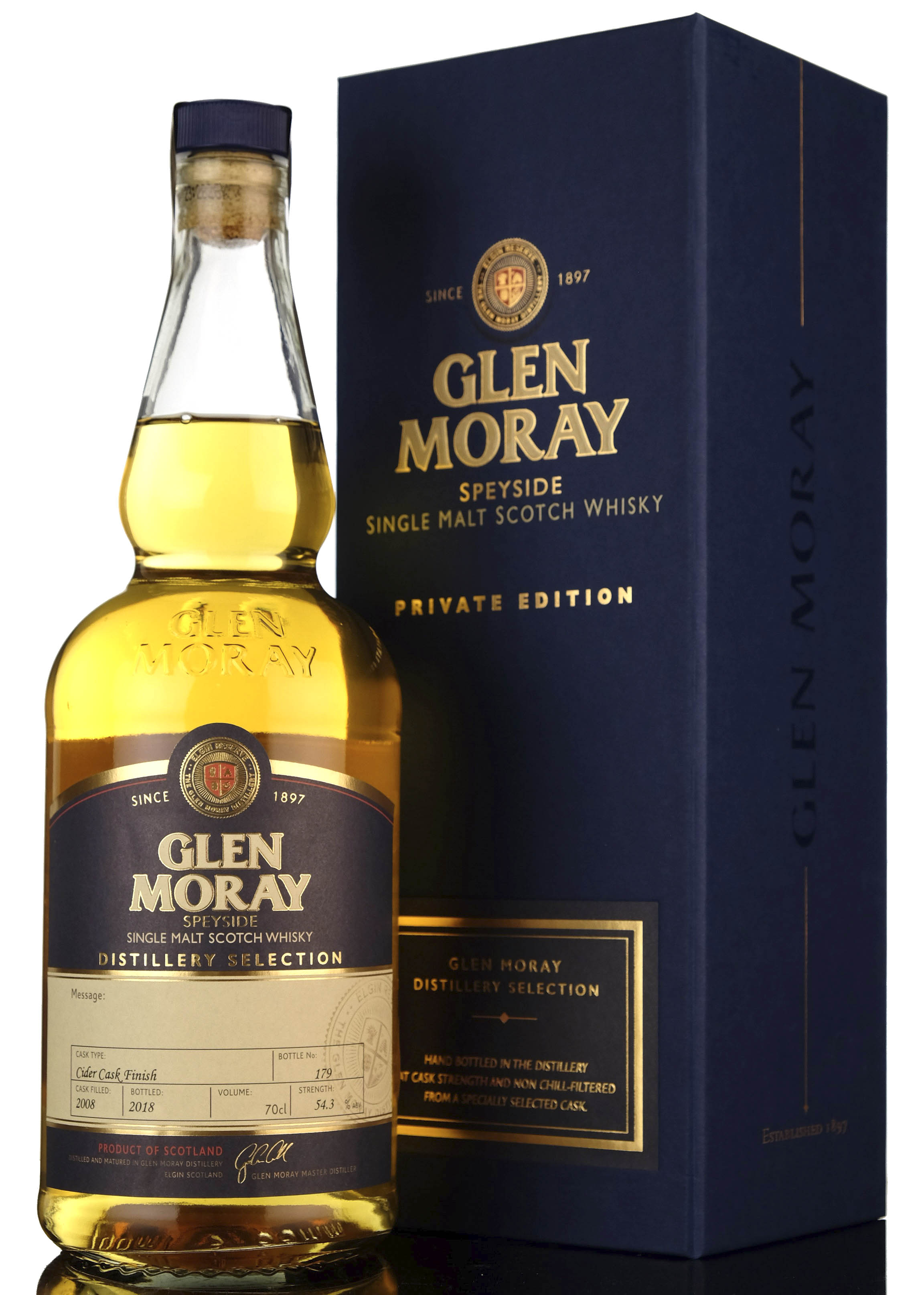 Glen Moray 2008-2018 - Cider Cask Finish