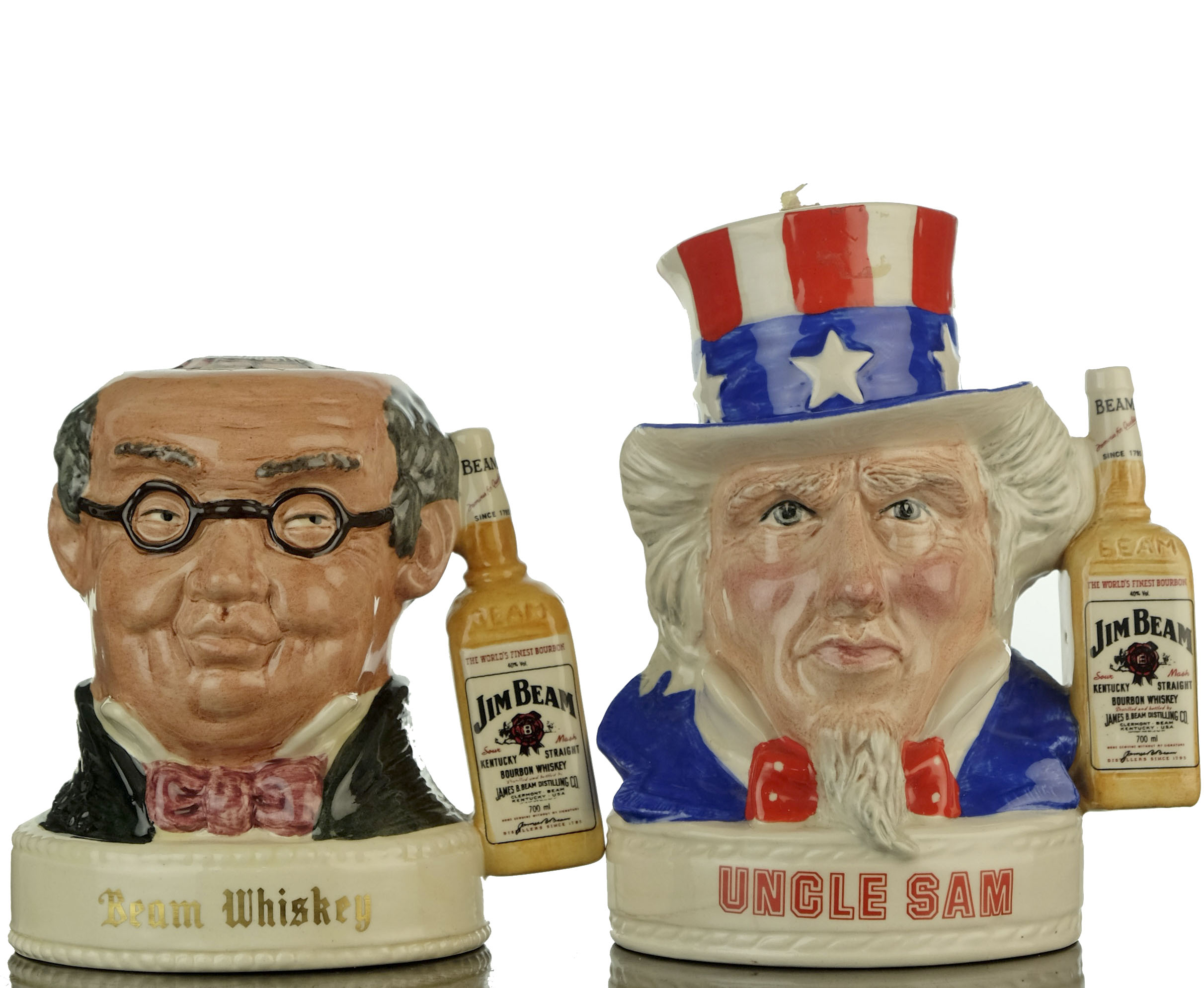 2 x Royal Doulton Jim Beam Ceramics  20cl