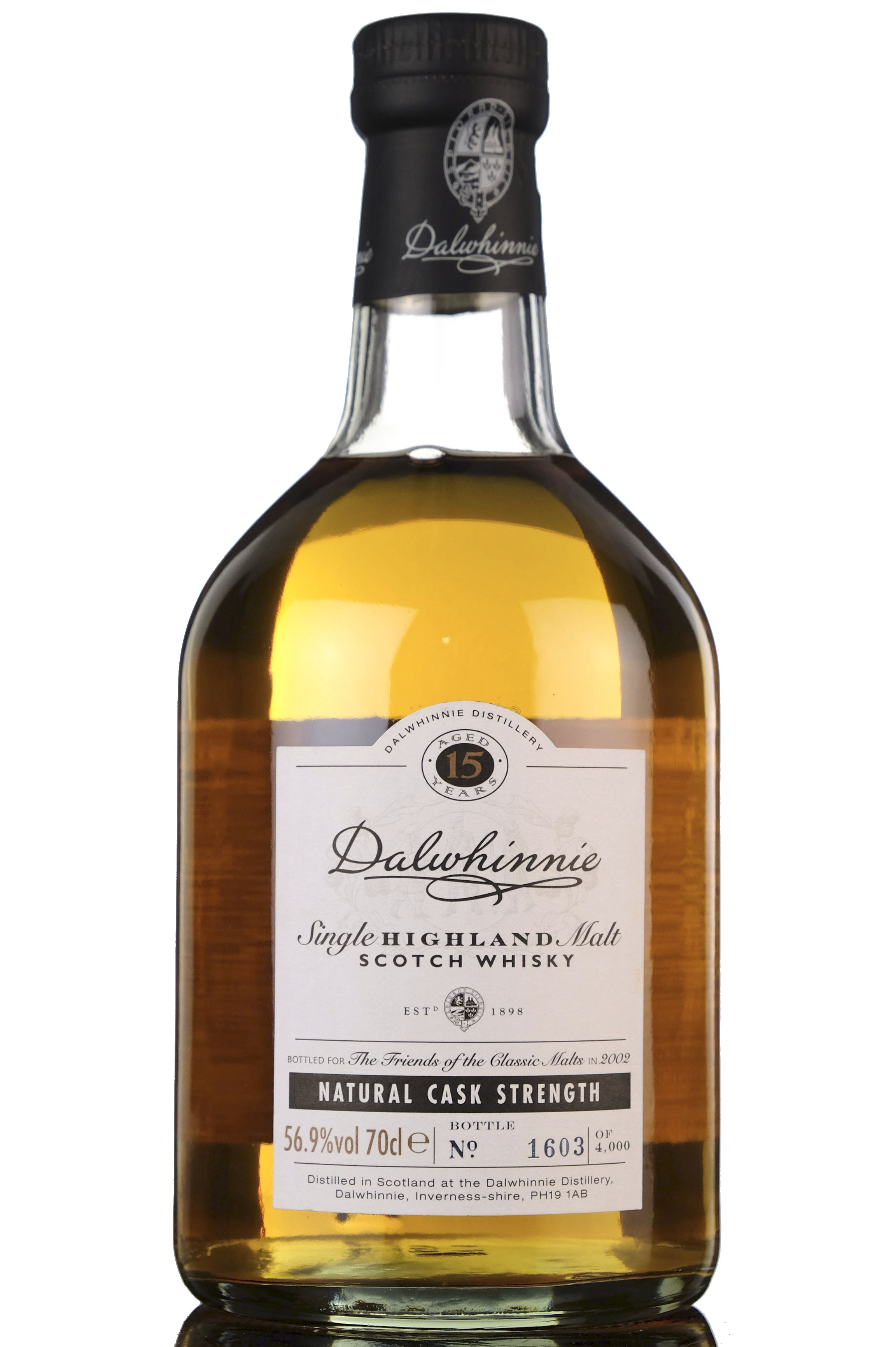 Dalwhinnie 15 Year Old - Friends Of The Classic Malts - 2002 Release
