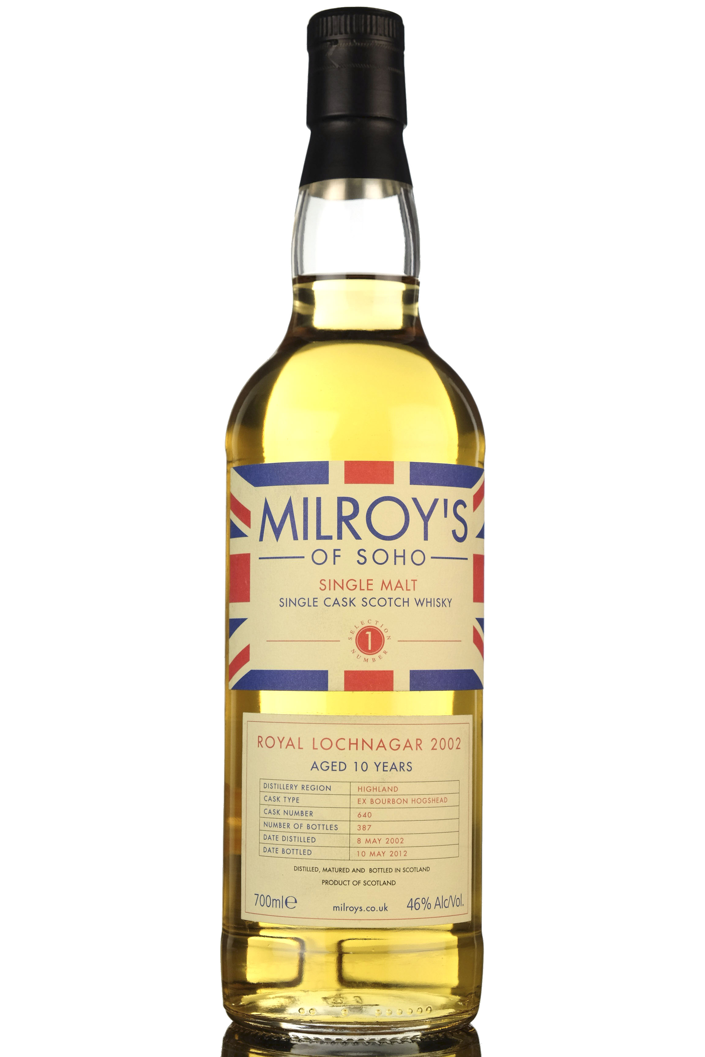 Royal Lochnagar 2002 - 2012 Single Cask 640 Milroys