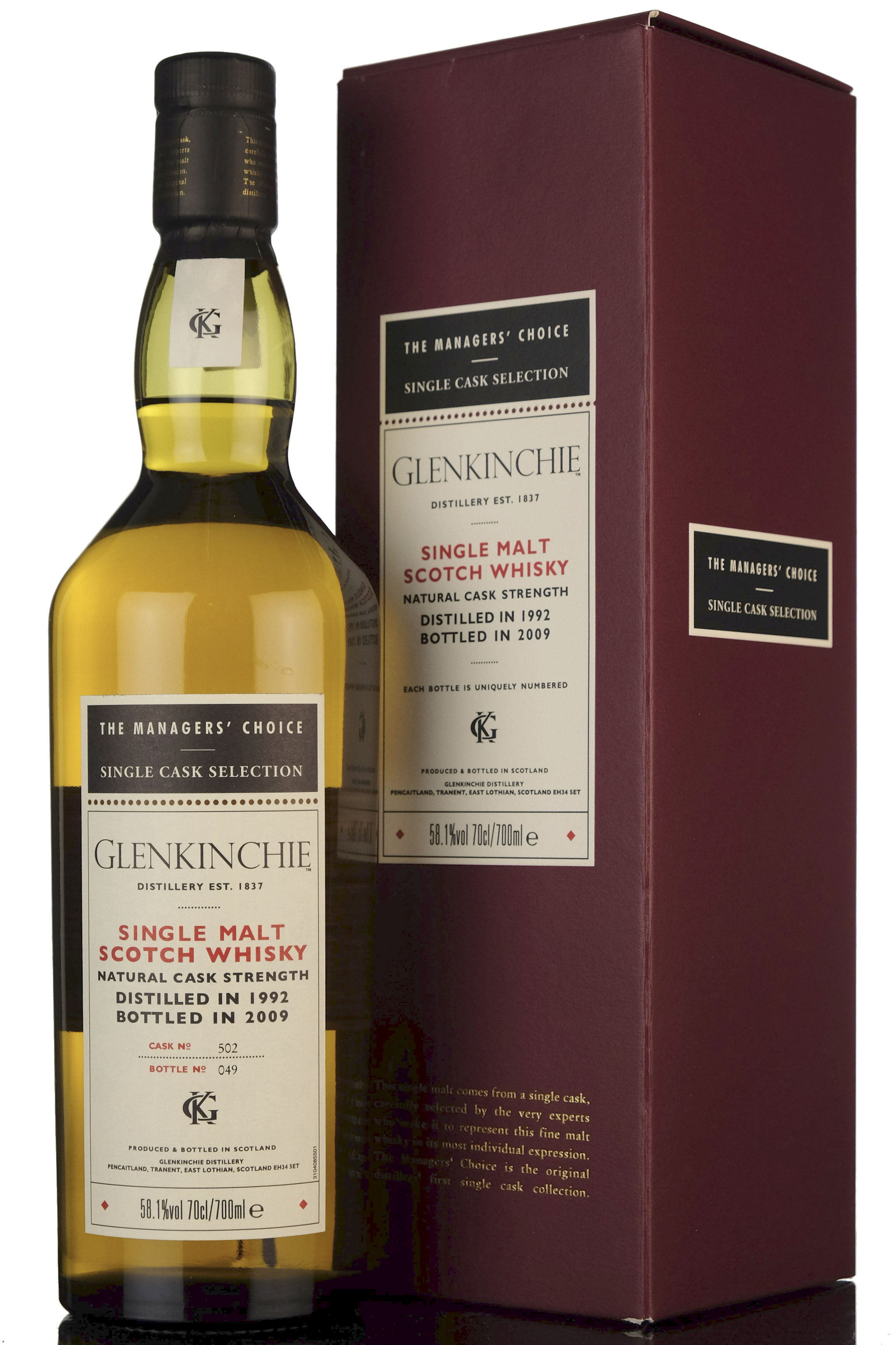 Glenkinchie 1992-2009 - Managers Choice