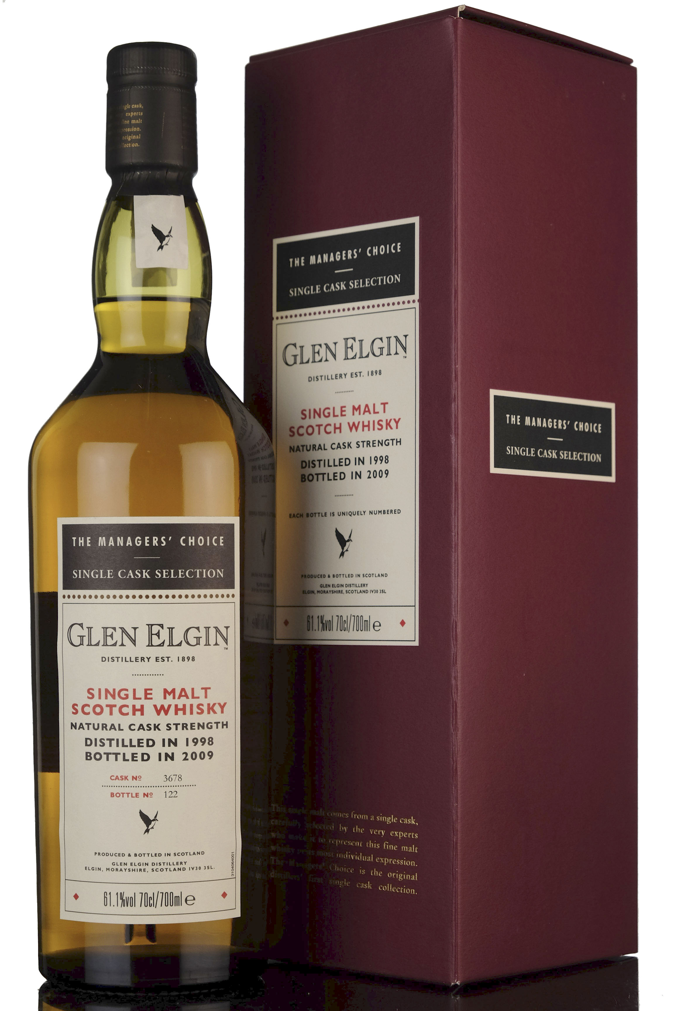 Glen Elgin 1998-2009 | Managers Choice Cask 3678