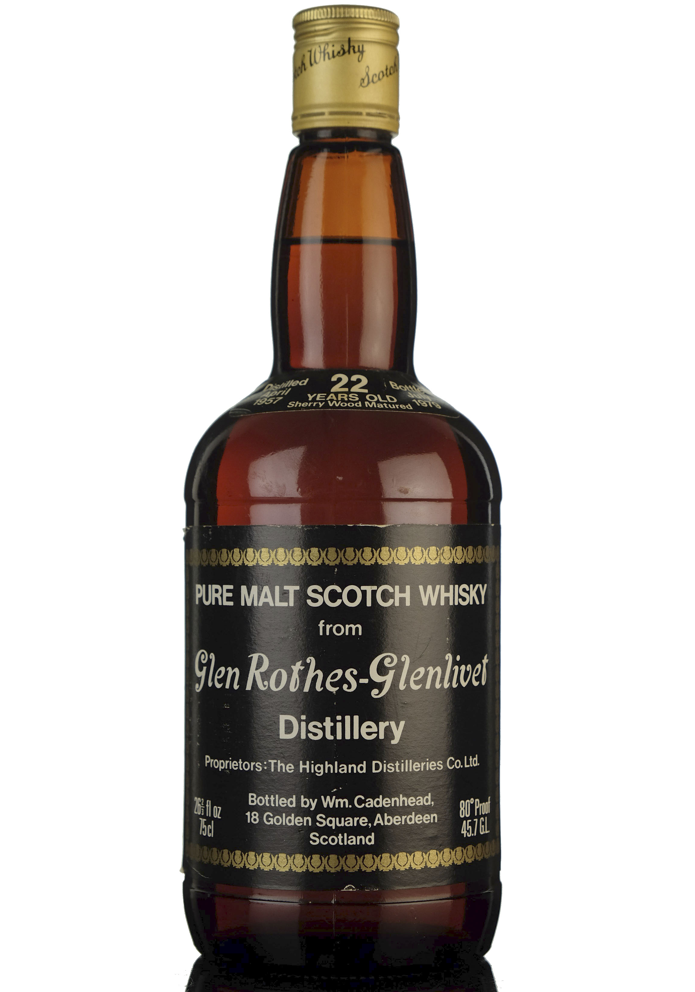 Glenrothesglenlivet 1957 - 1979 22 Cadenhead Dumpy