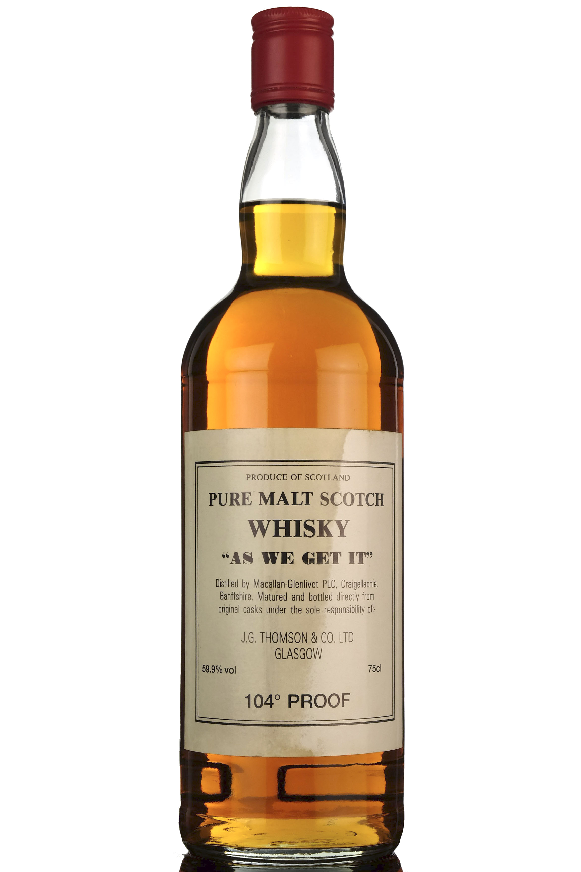 Macallanglenlivet As We Get It 104 Proof 1980s