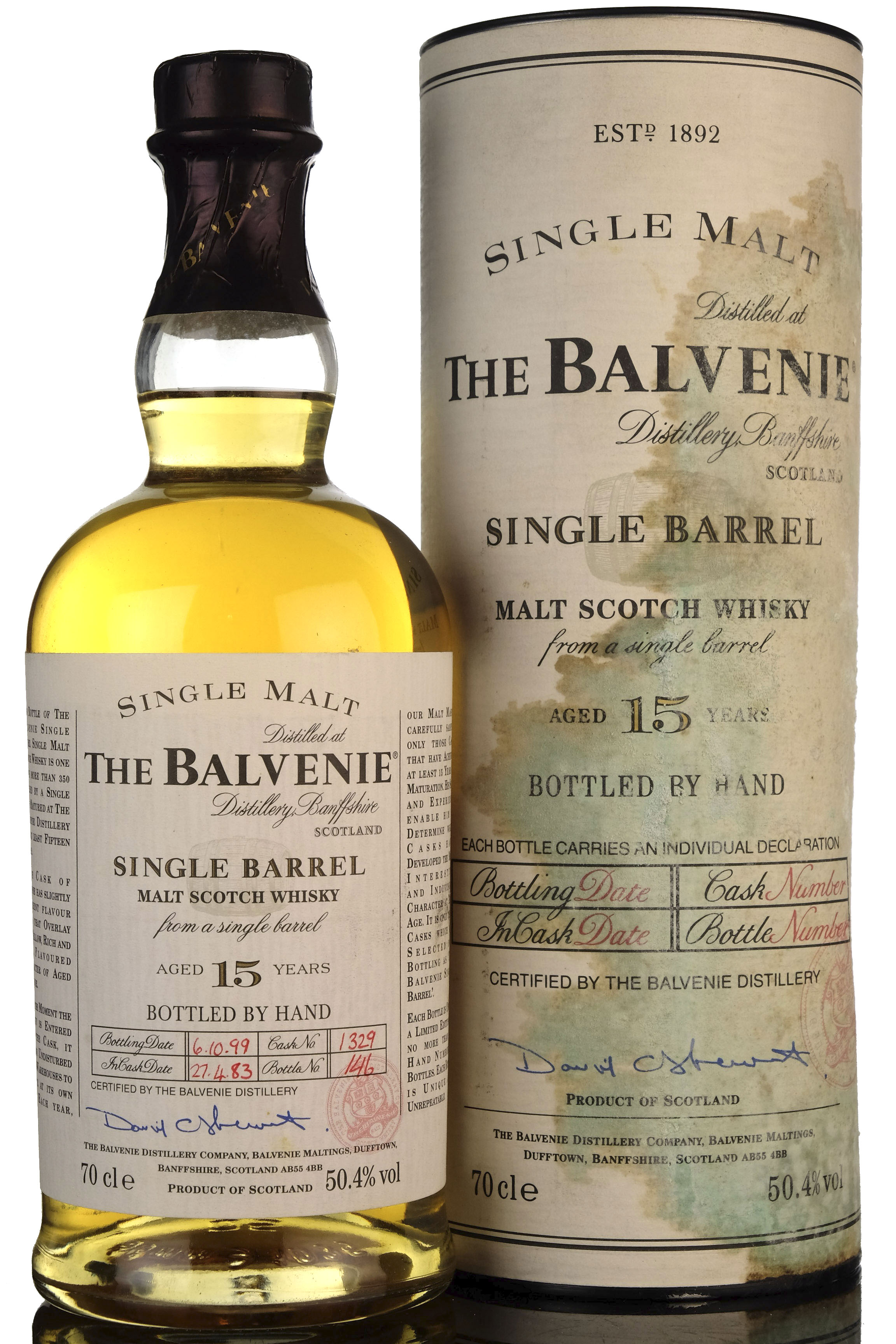Balvenie 1983-1999 - 15 Year Old - Single Barrel 1329