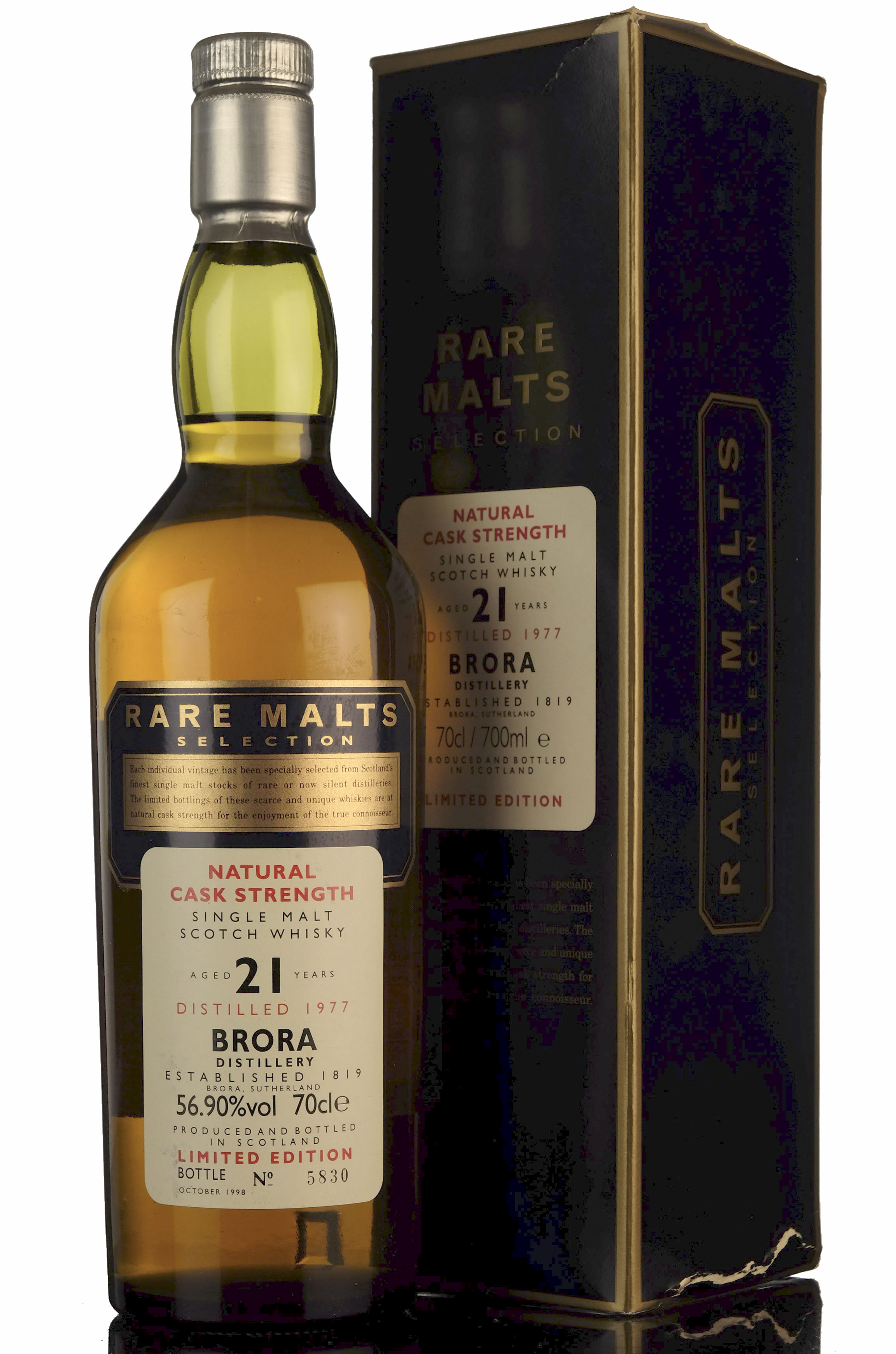 Brora 1977-1998 - 21 Year Old - Rare Malts 56.90%