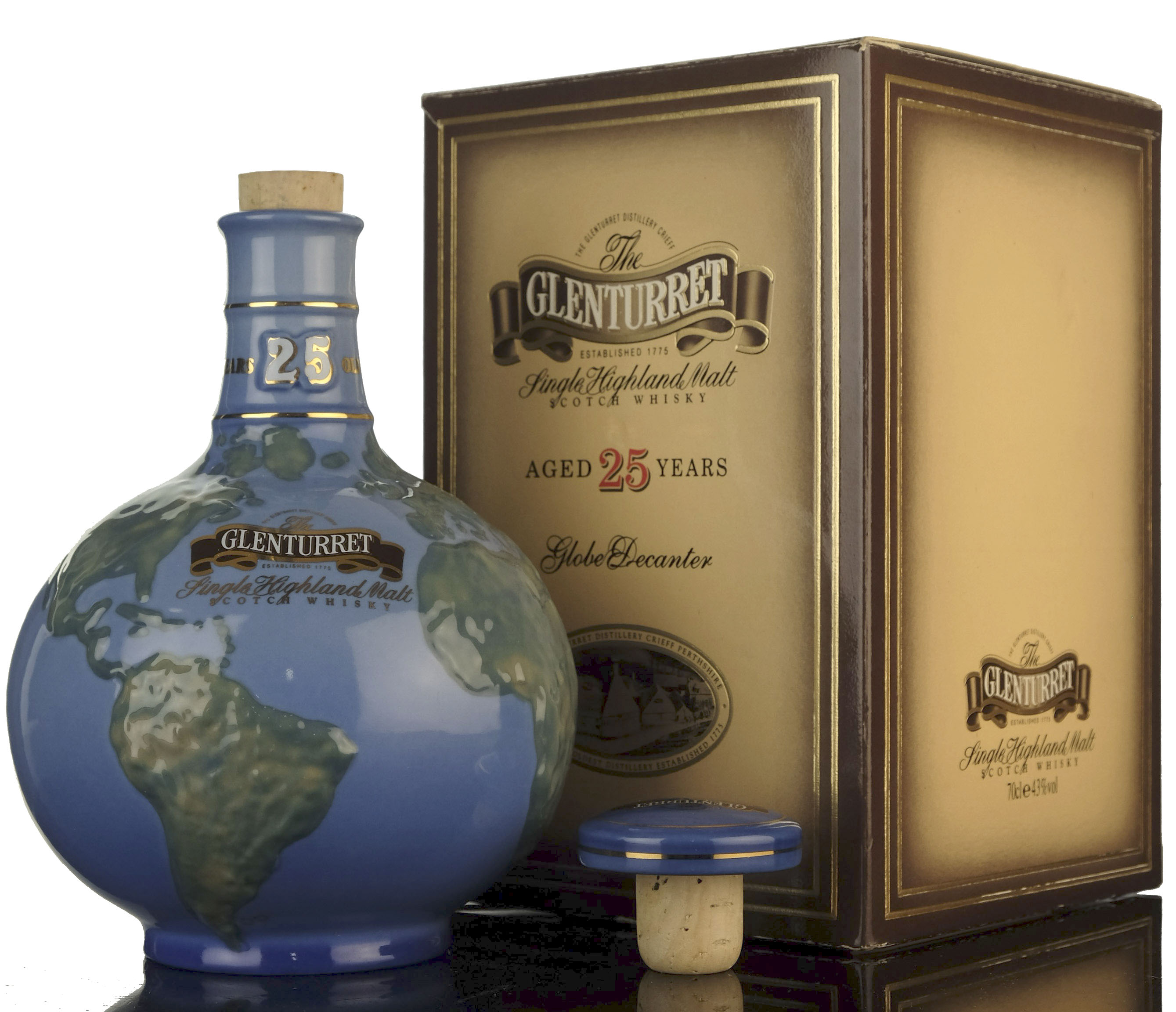 Glenturret 25 Year Old - Globe Decanter