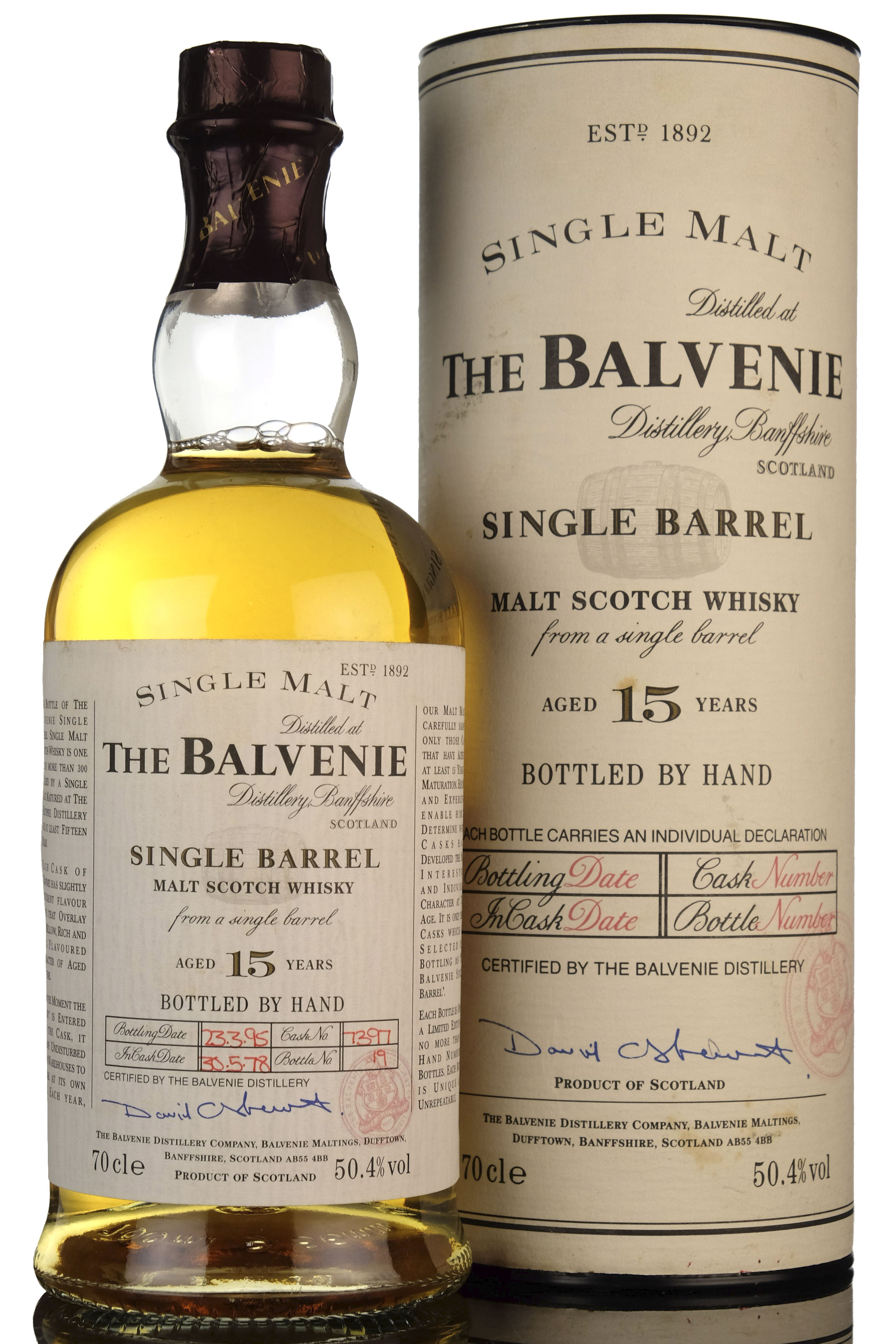 Balvenie 19781995  15 Year Old  Single Barrel 7397