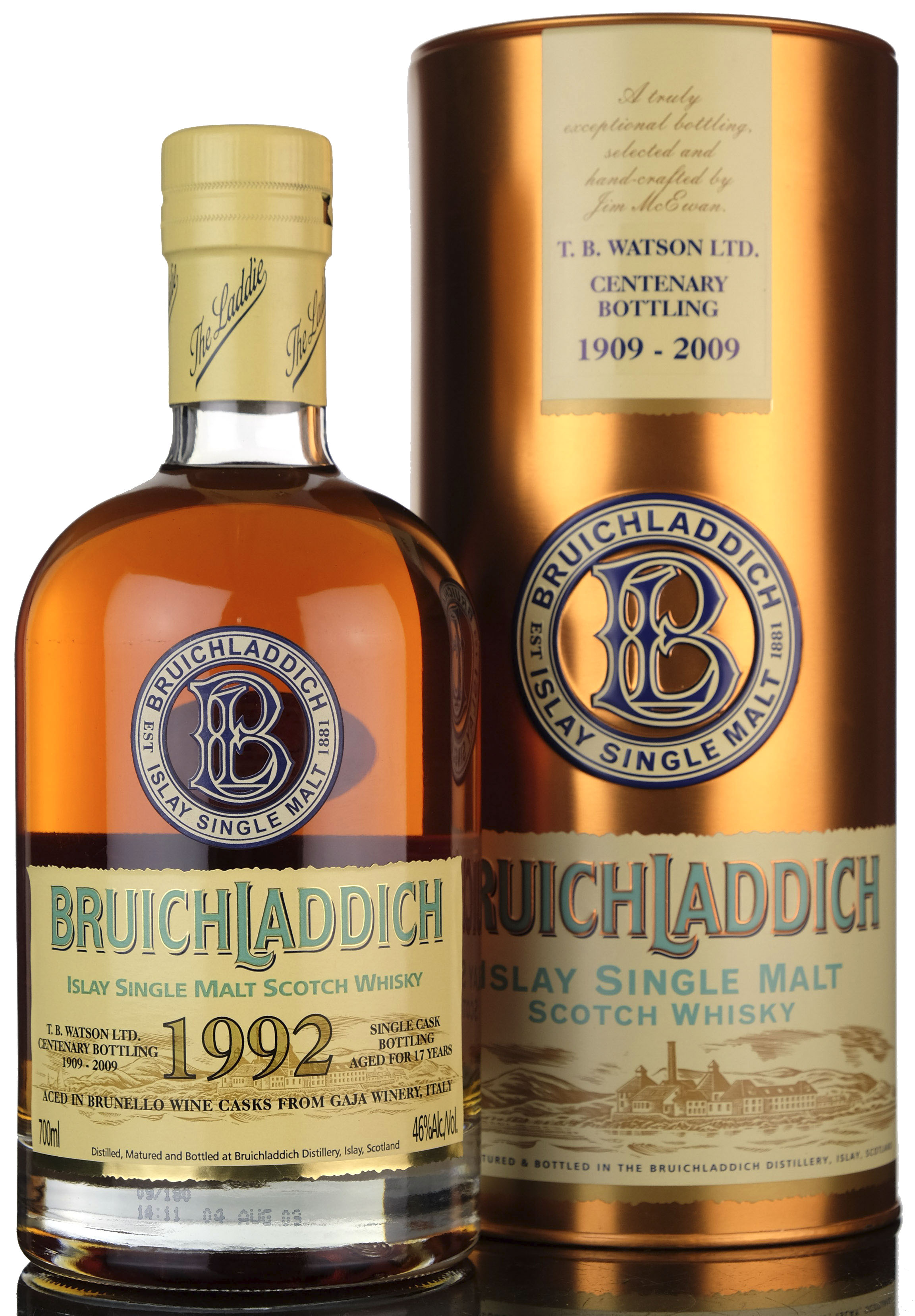 Bruichladdich 1992 - 17 Year Old - Centenary