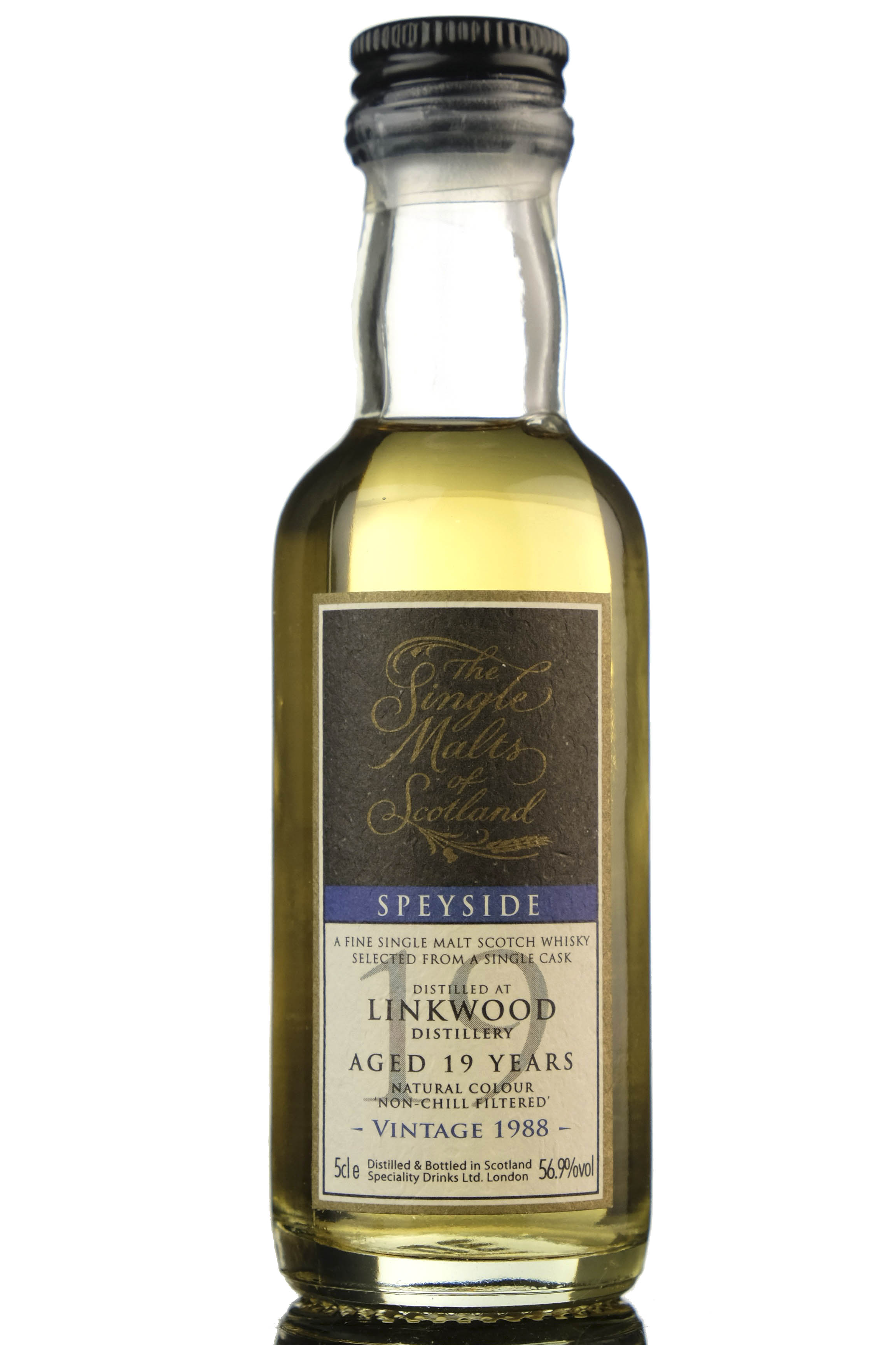 Linkwood 1988 - Single Cask - Single Malts Of Scotland Miniature