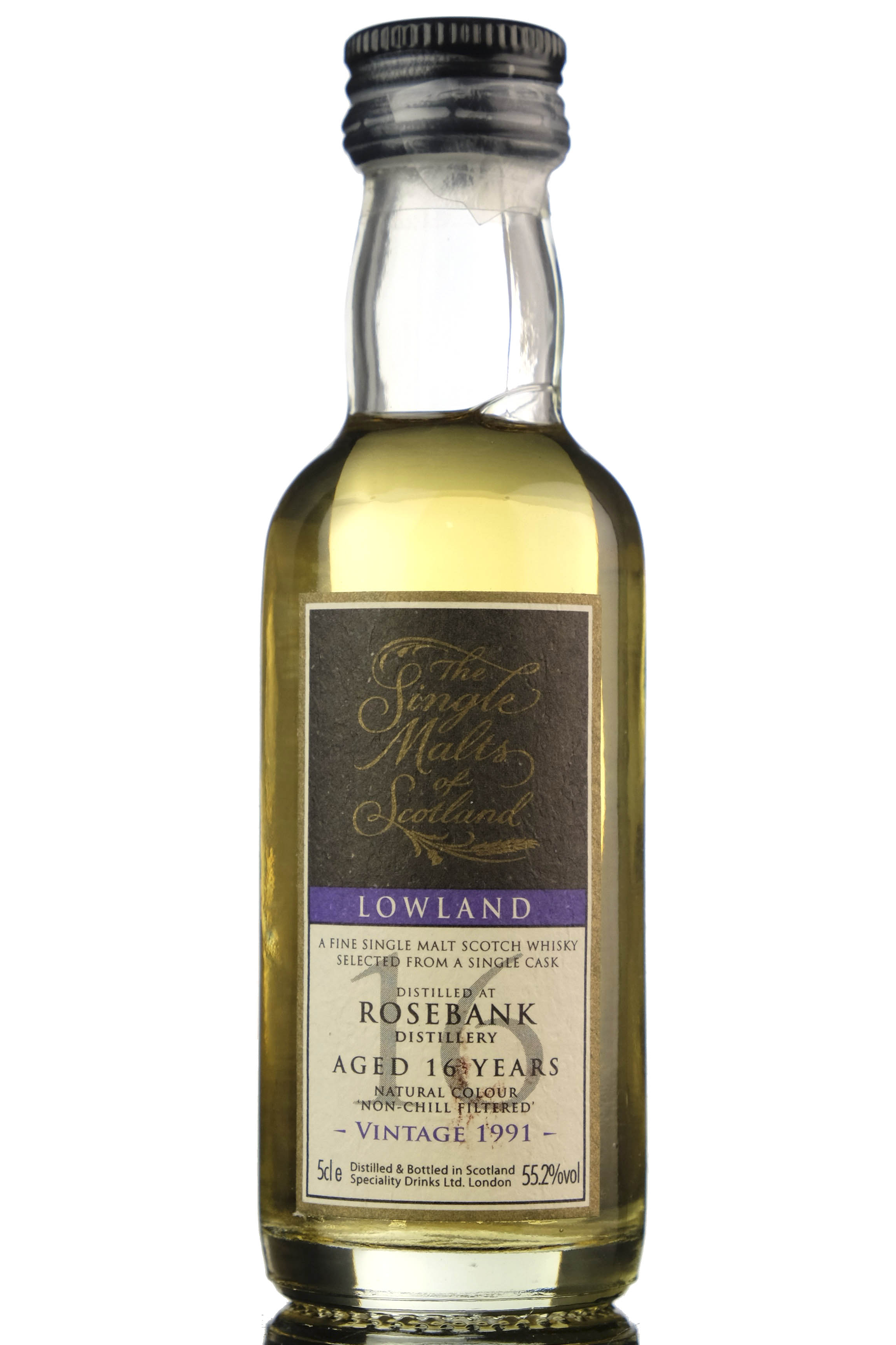 Rosebank 1991 - Single Cask - Single Malts Of Scotland Miniature