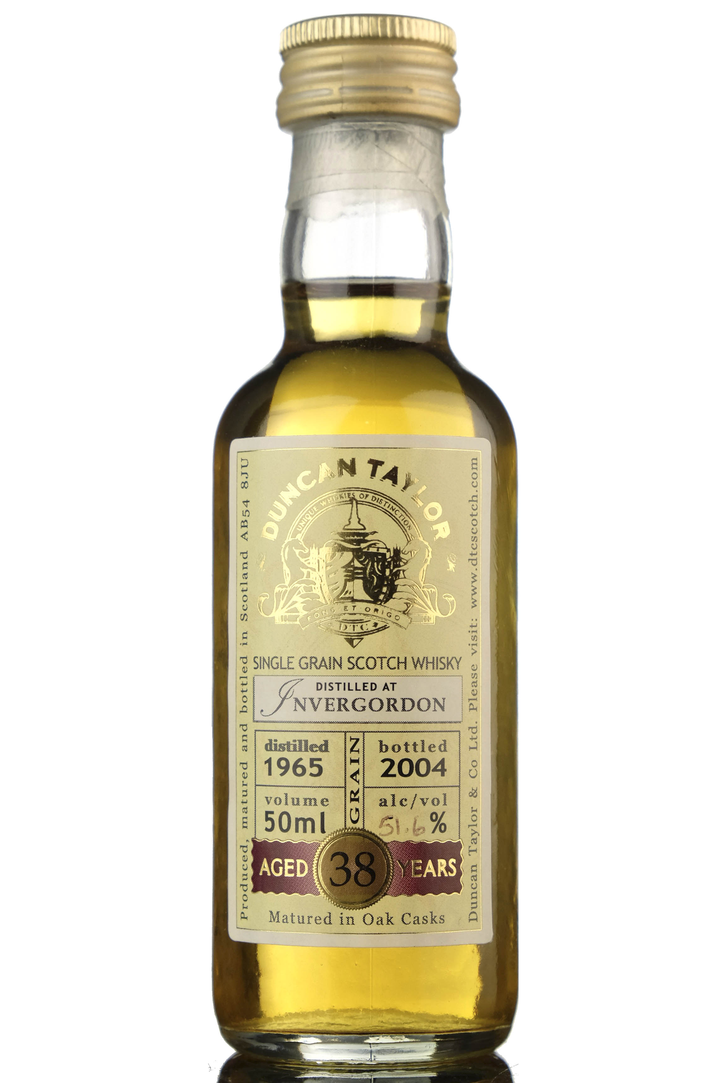 Invergordon 1965-2004 - 38 Year Old - Duncan Taylor Miniature