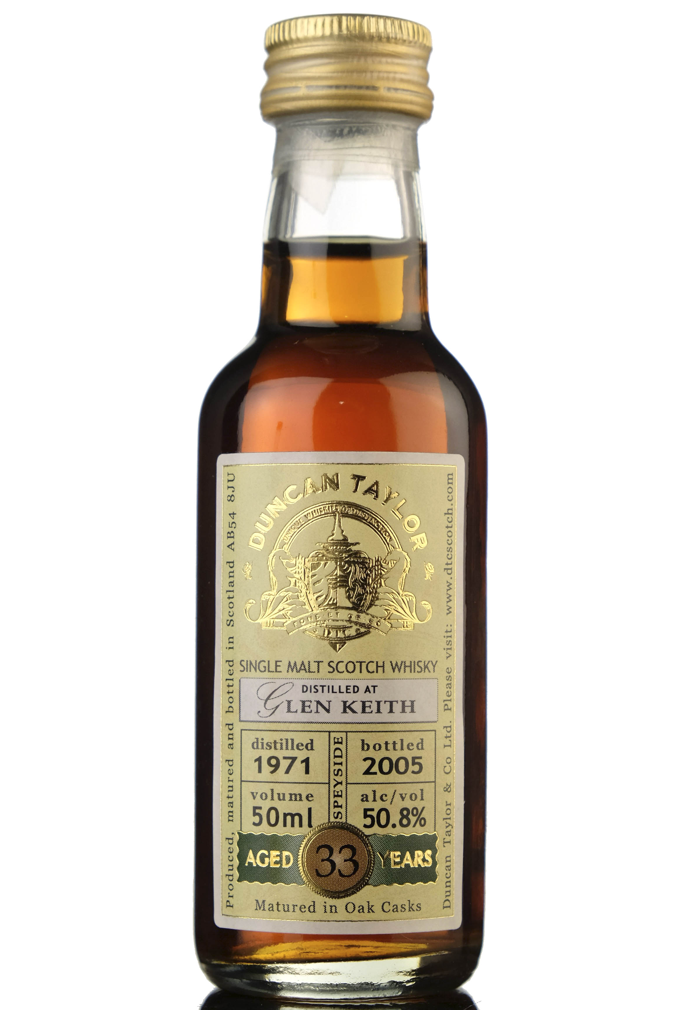 Glen Keith 1971-2005 - 33 Year Old - Duncan Taylor Miniature