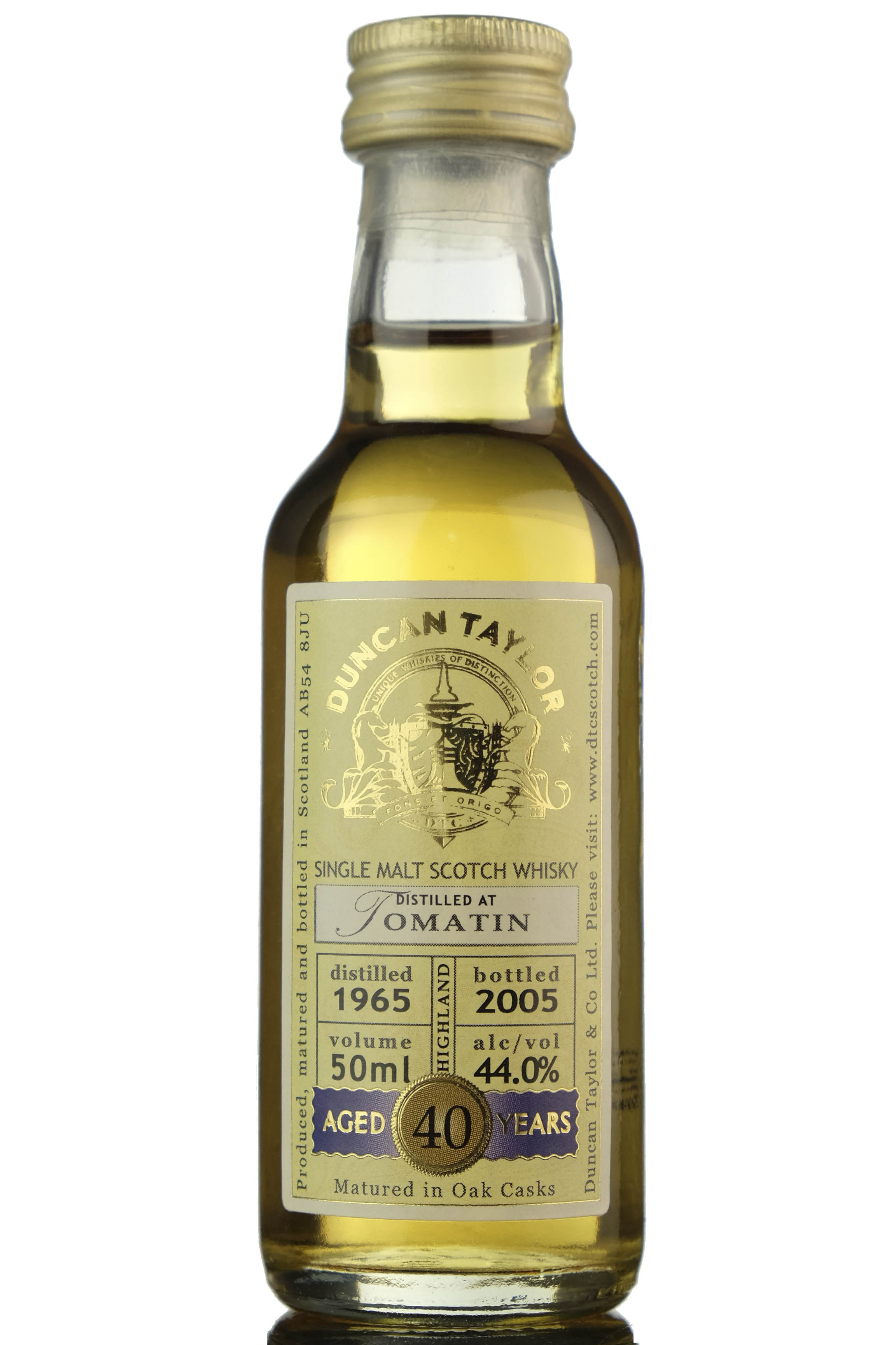 Tomatin 1965-2005 - 40 Year Old - Duncan Taylor Miniature