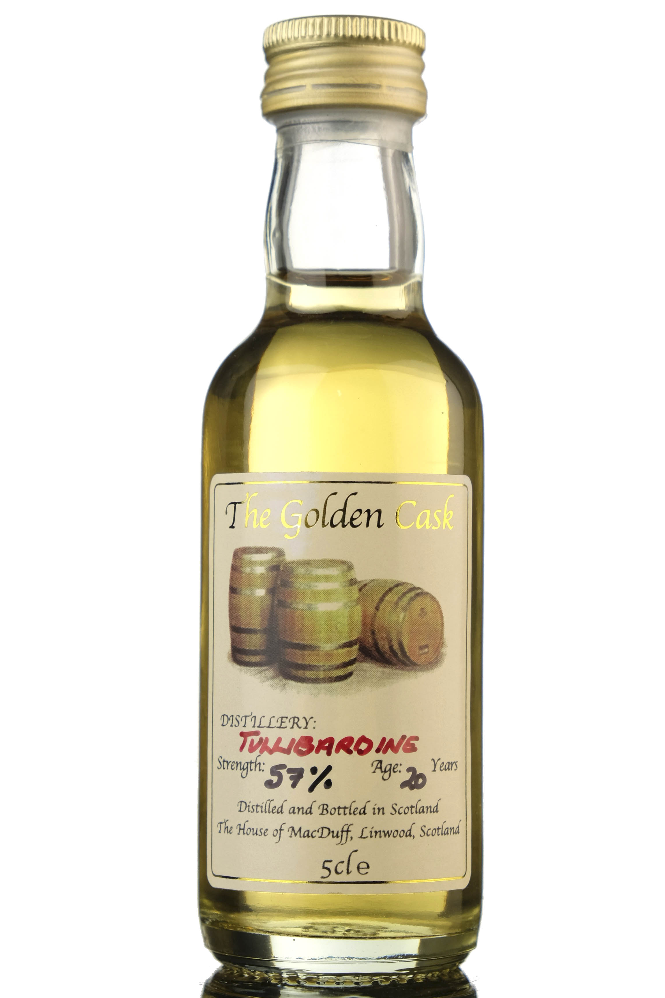 Tullibardine 20 Year Old - The Golden Cask Miniature