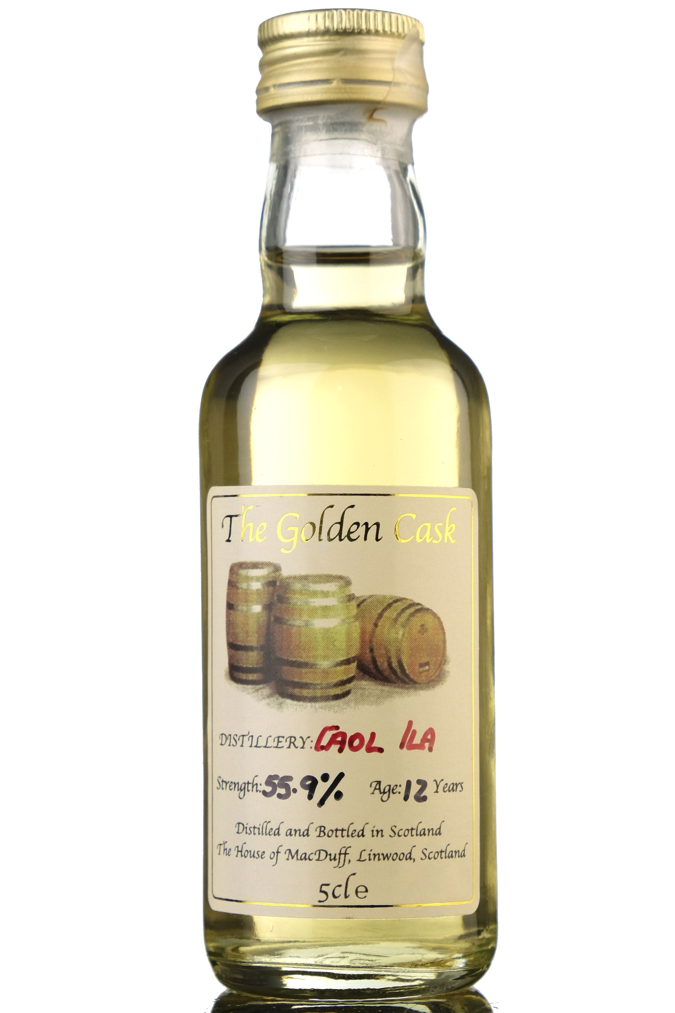 Caol Ila 12 Year Old - The Golden Cask Miniature