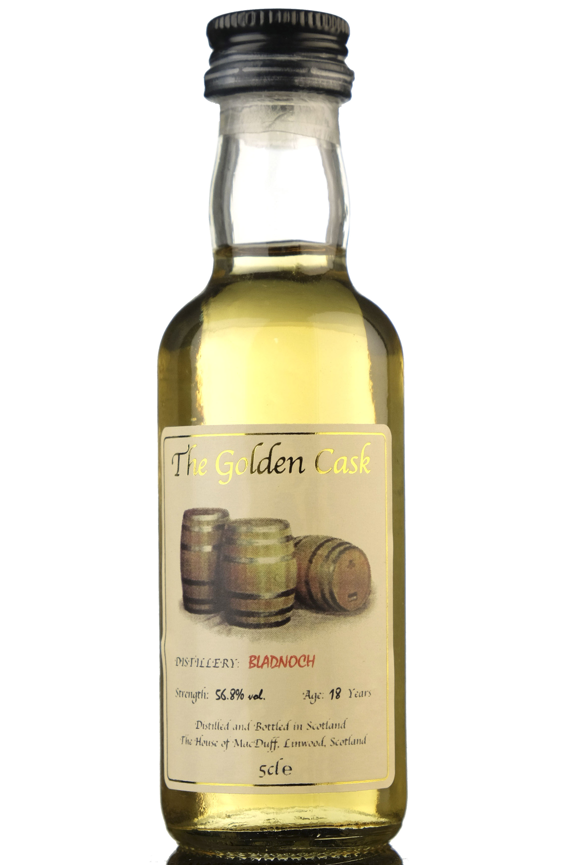 Bladnoch 18 Year Old - The Golden Cask Miniature