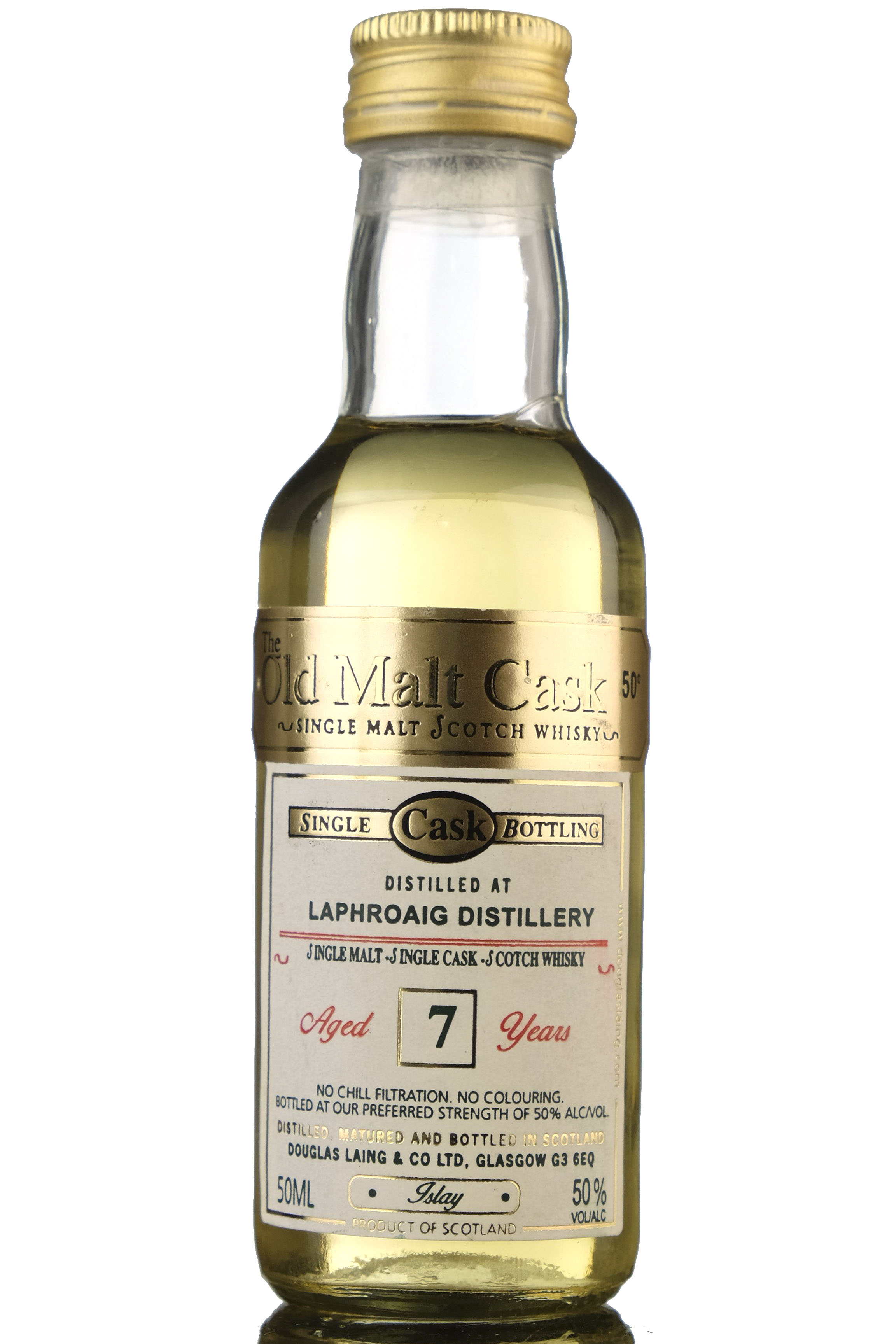 Laphroaig 7 Year Old - Douglas Laing Old Malt Cask Miniature