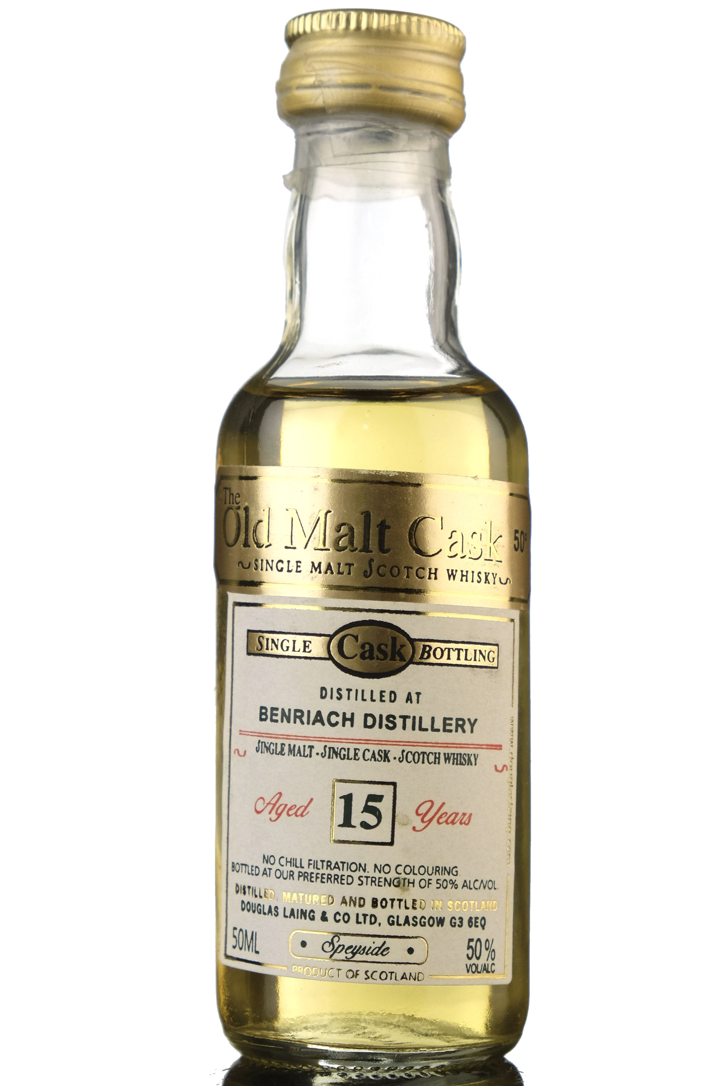 Benriach 15 Year Old - Douglas Laing Old Malt Cask Miniature