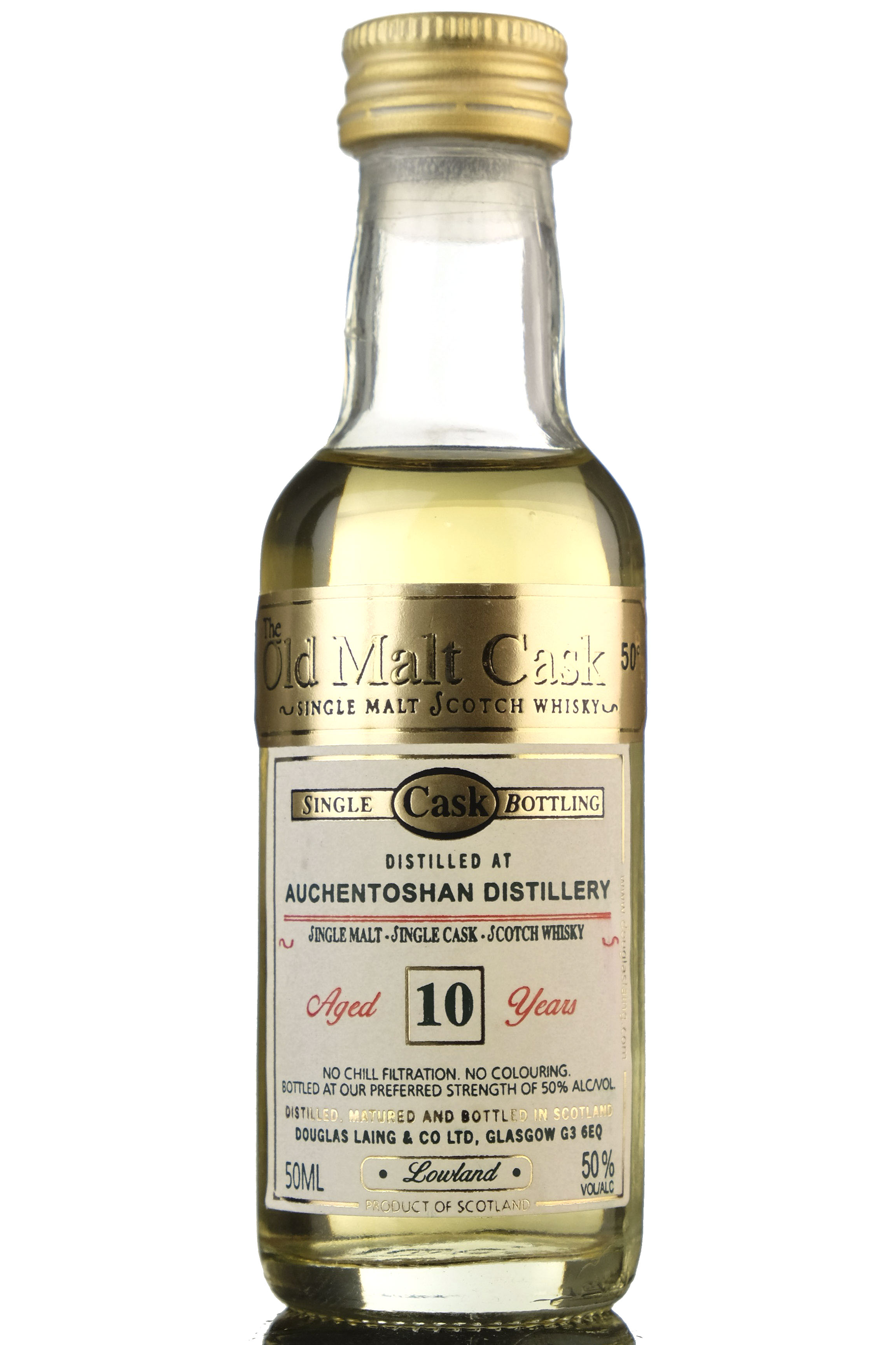 Auchentoshan 10 Year Old - Douglas Laing Old Malt Cask Miniature