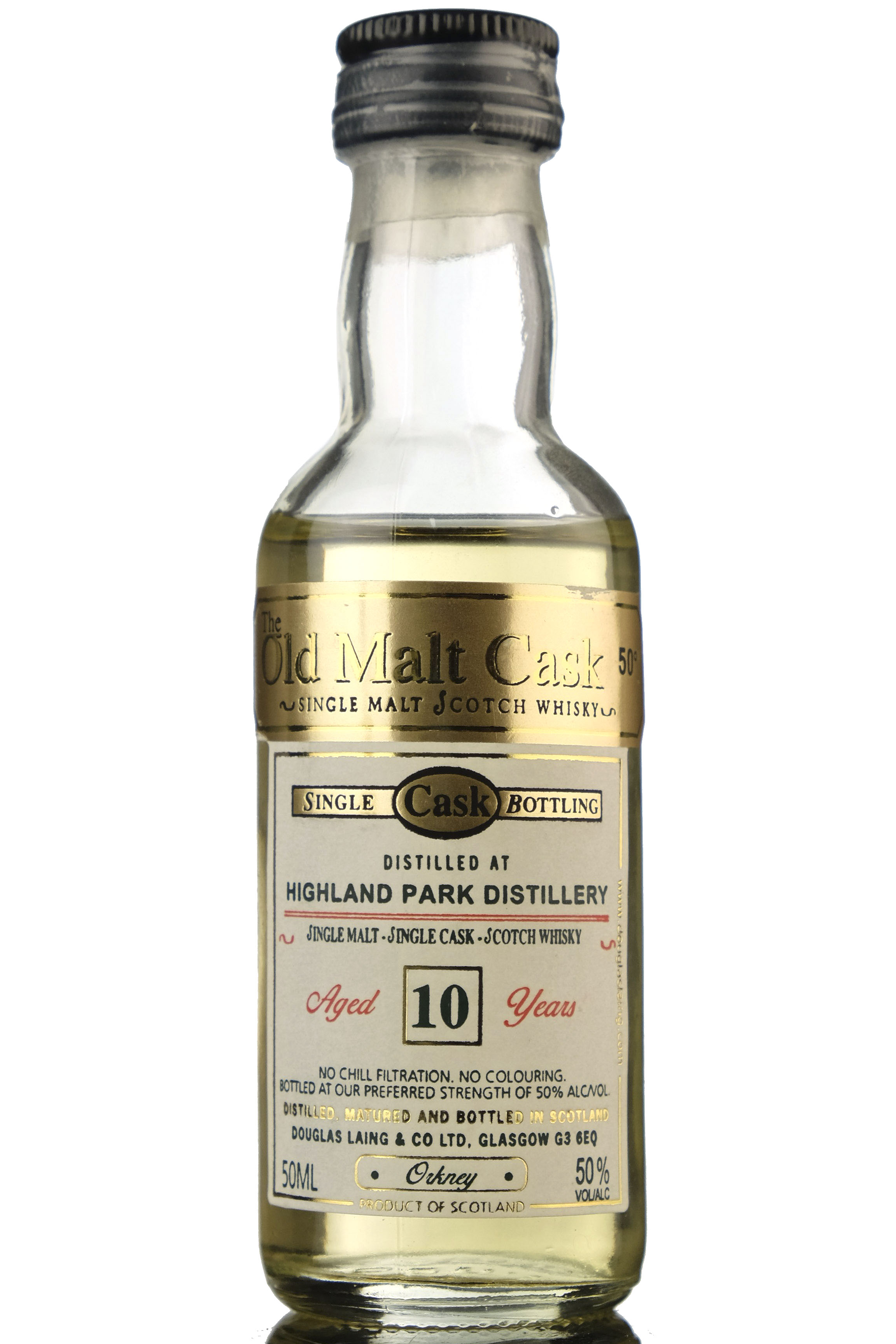 Highland Park 10 Year Old - Douglas Laing Old Malt Cask Miniature