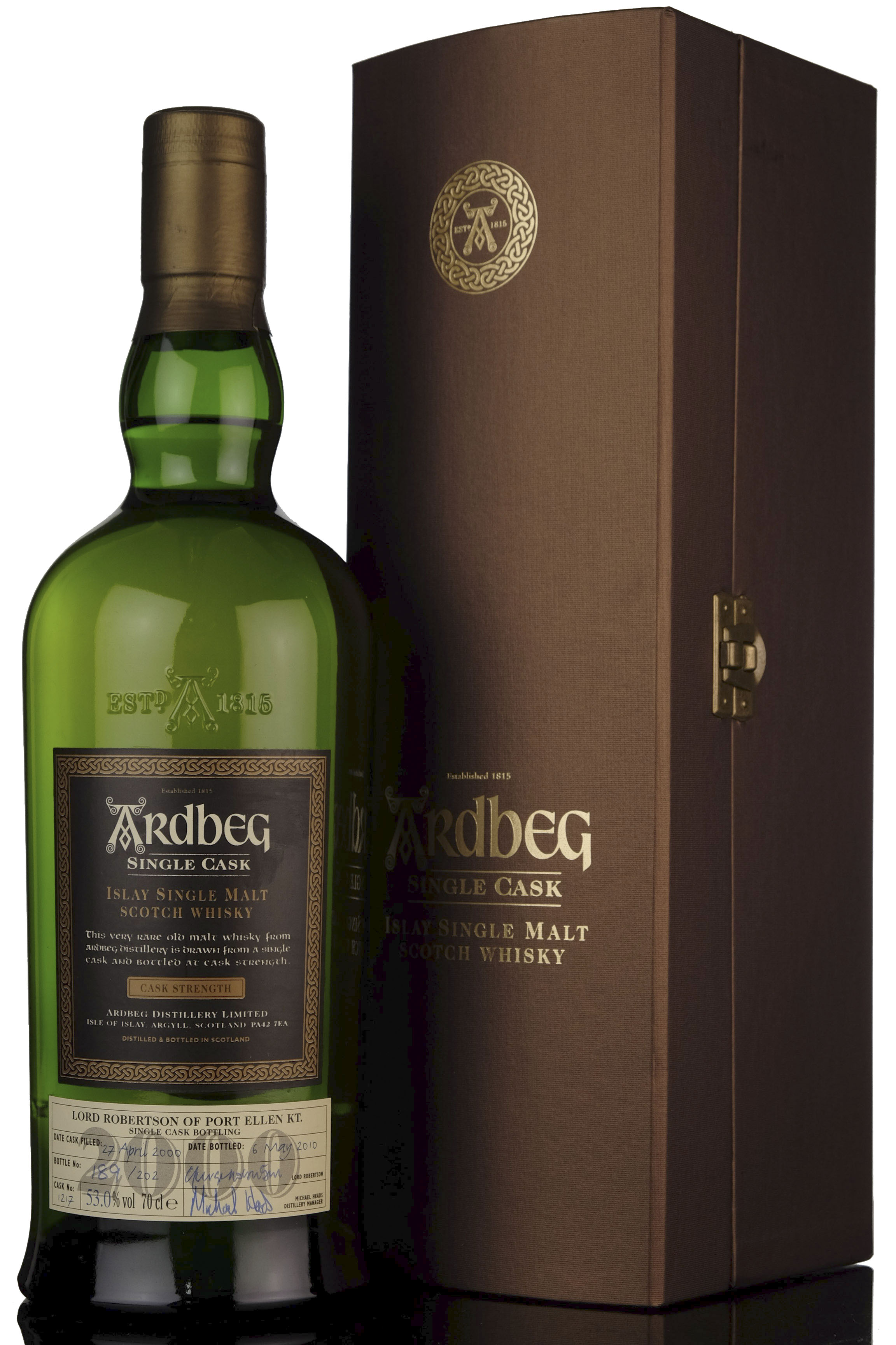 Ardbeg 2000 - 2010 Lord Robertson Single Cask 1217