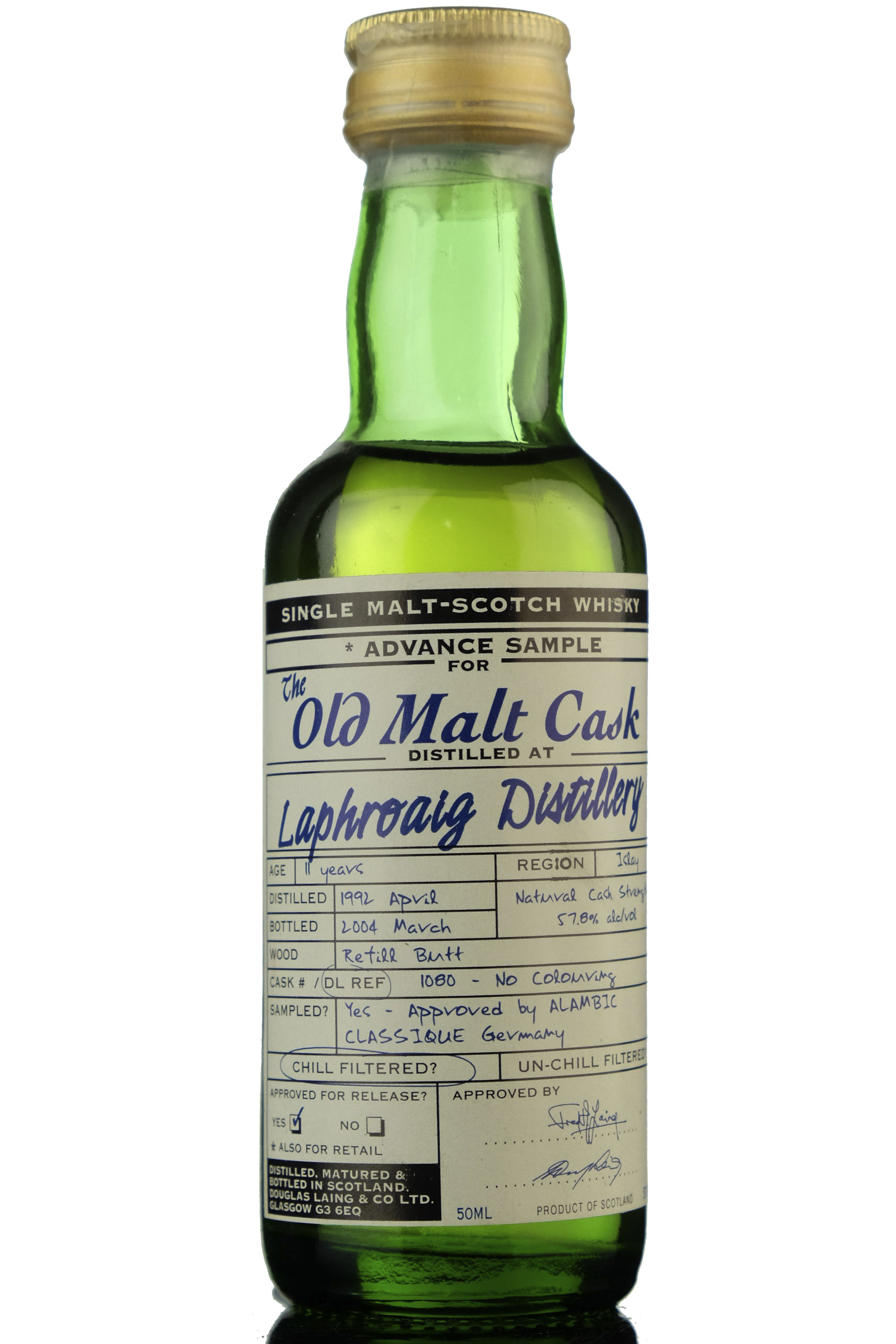Laphroaig 1992-2004 - Douglas Laing Old Malt Cask Miniature