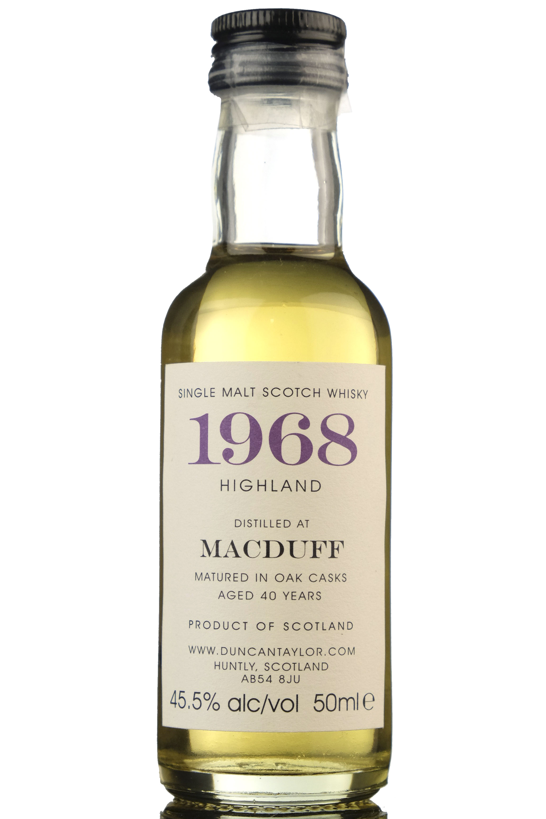 Macduff 1968 - 40 Year Old - Duncan Taylor Miniature