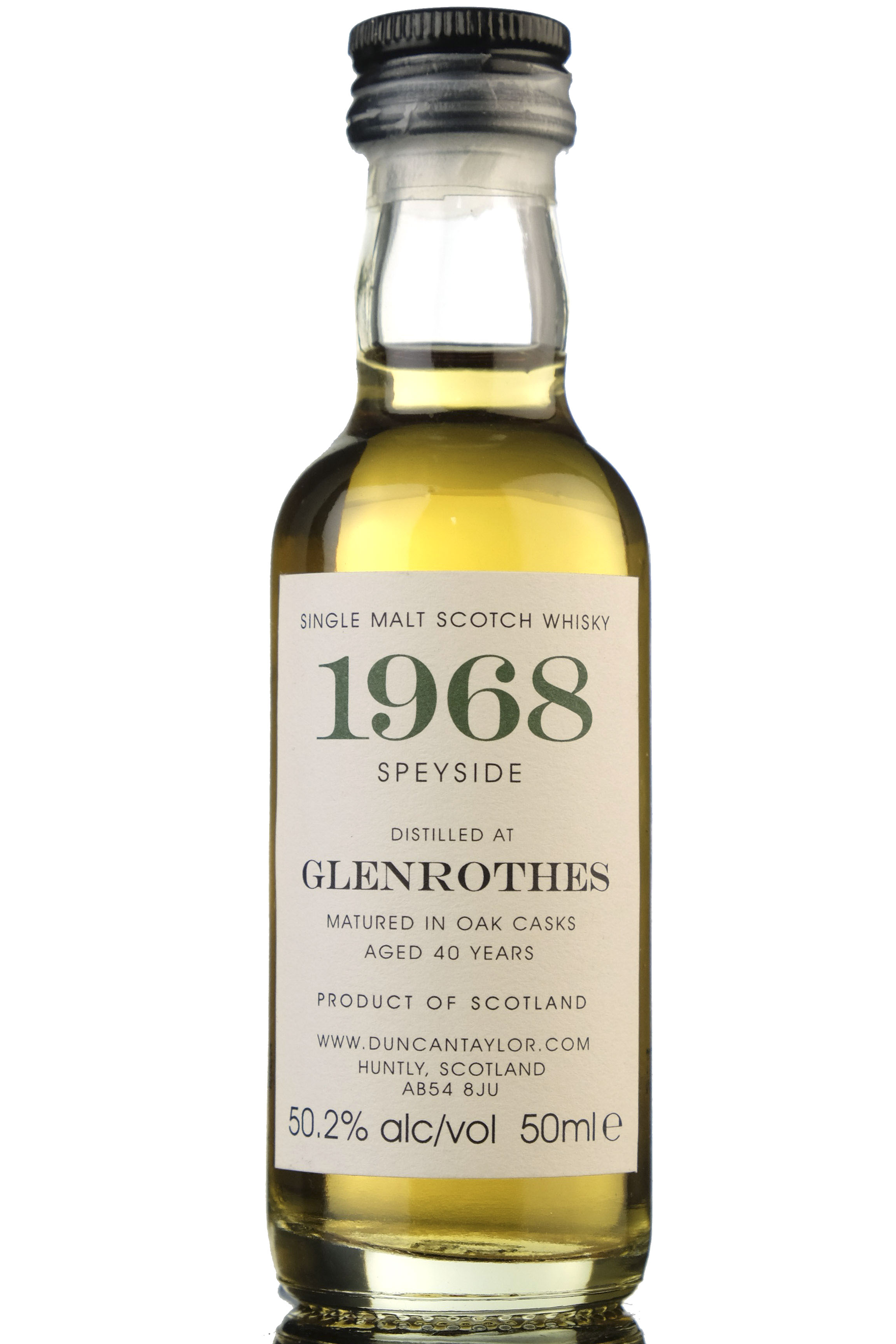Glenrothes 1968 - 40 Year Old - Duncan Taylor Miniature