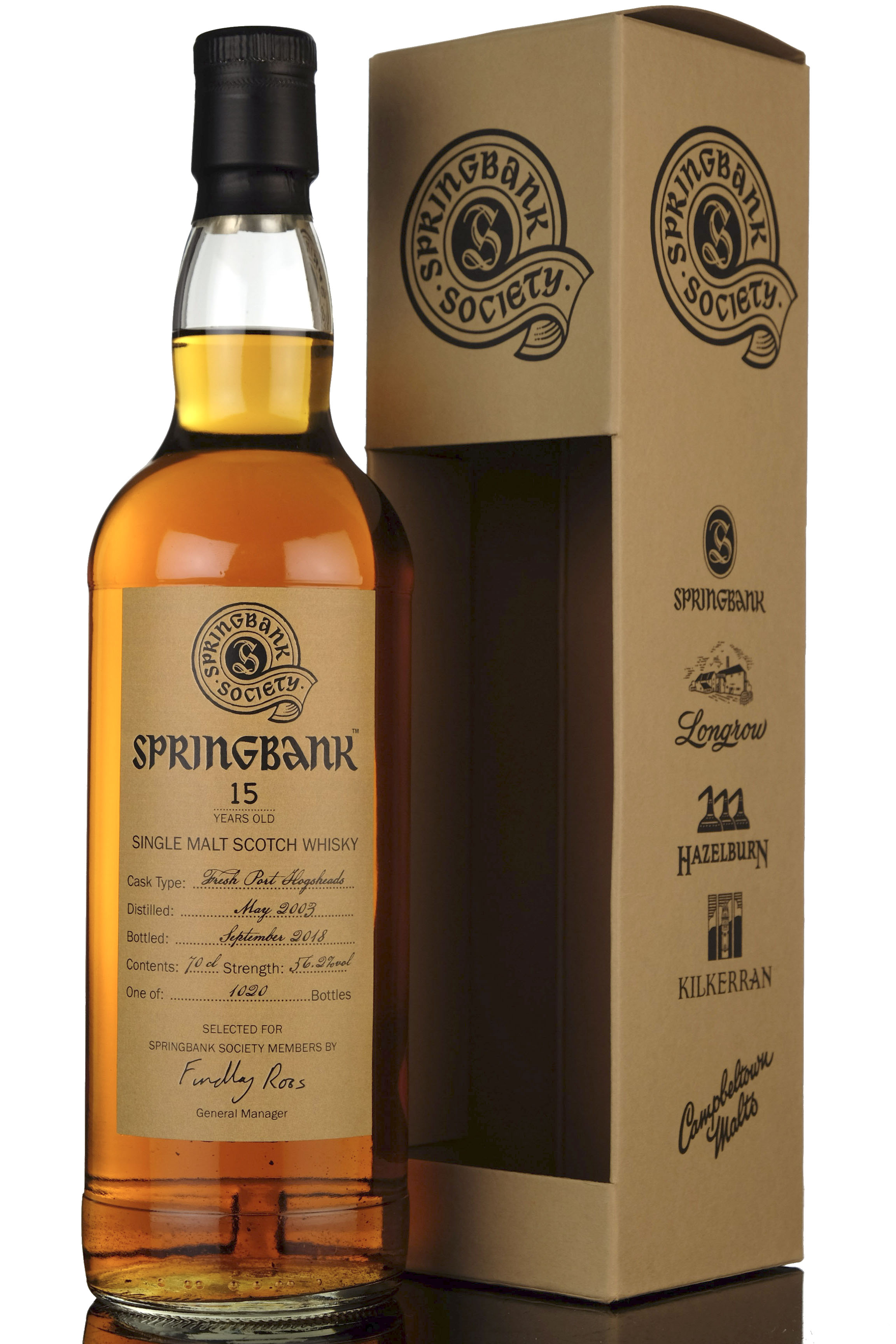Springbank 2003-2018 - 15 Year Old