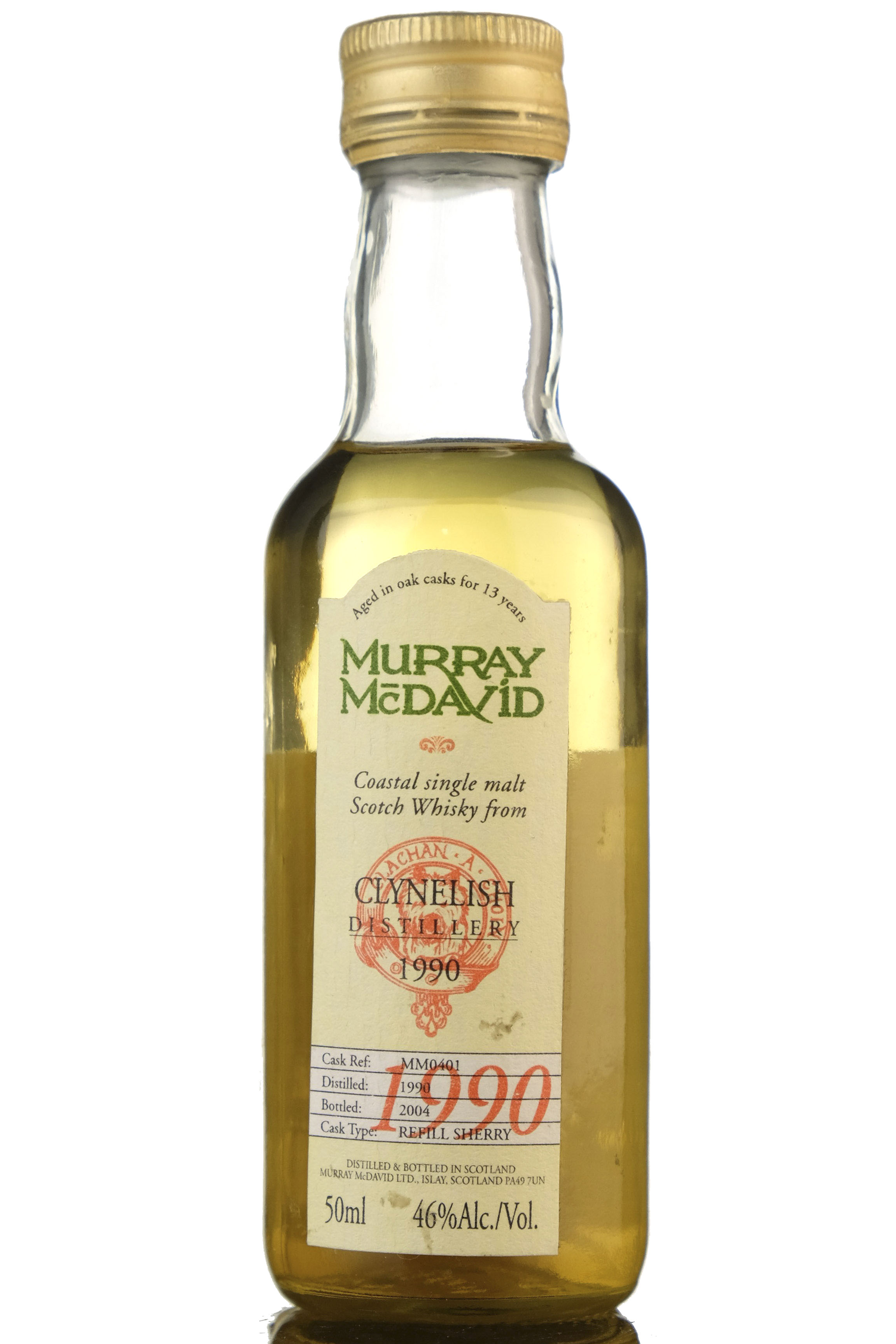 Clynelish 1990-2004 - 13 Year Old - Murray McDavid - Single Cask 0401 - Miniature