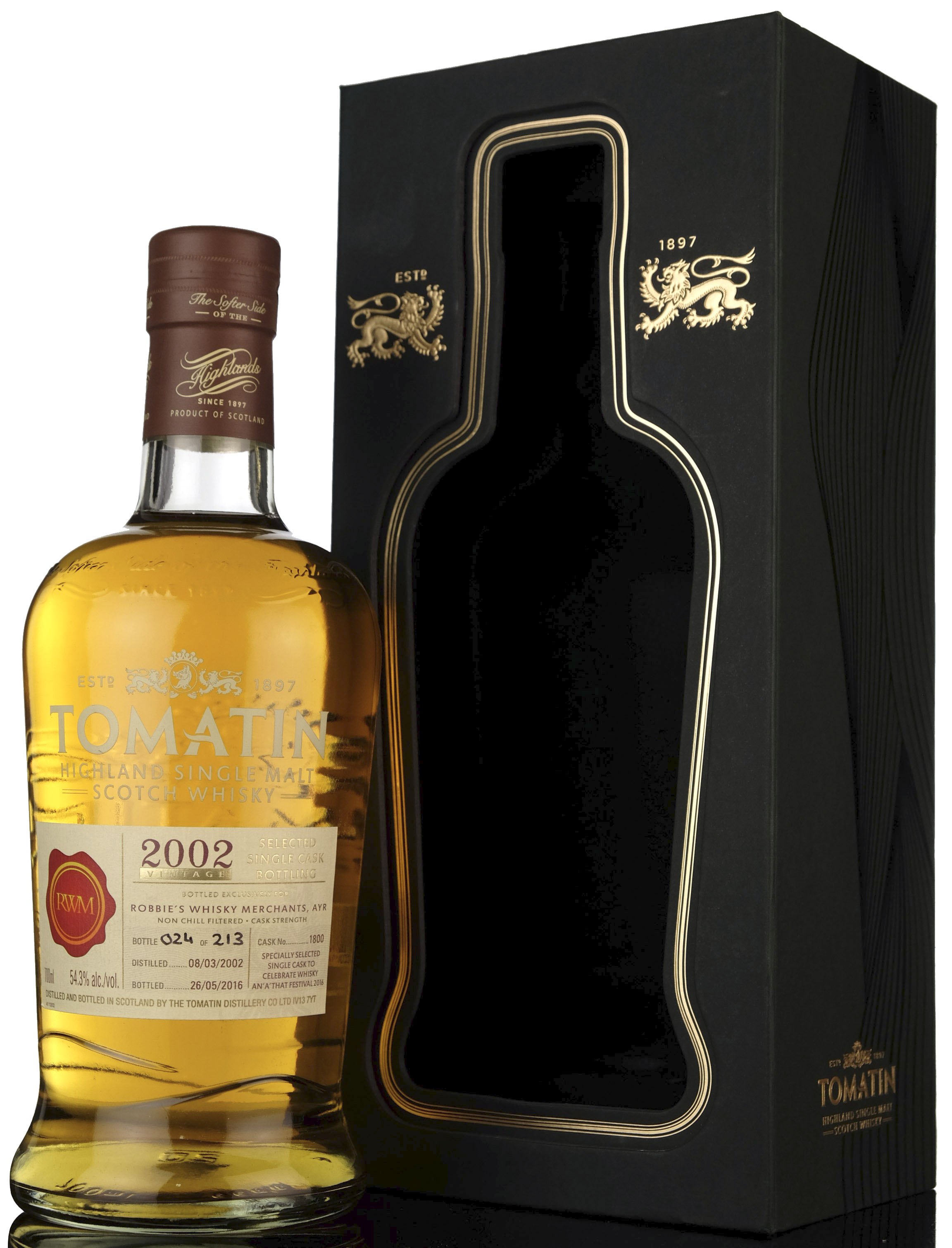 Tomatin 20022016 Robbies Whisky Merchants